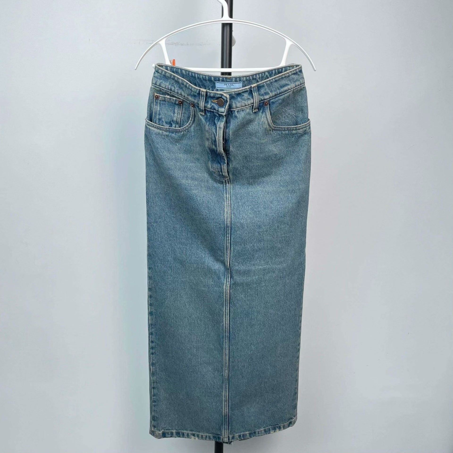 Prada Prada Denim Skirt S Women Size 26" / US 2 / IT 38 - 1 Thumbnail