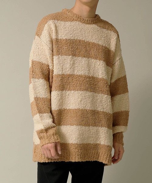 Number (N)ine Number nine ALPACA Striped KNIT Sweater Size US L / EU 52-54 / 3 - 1 Thumbnail