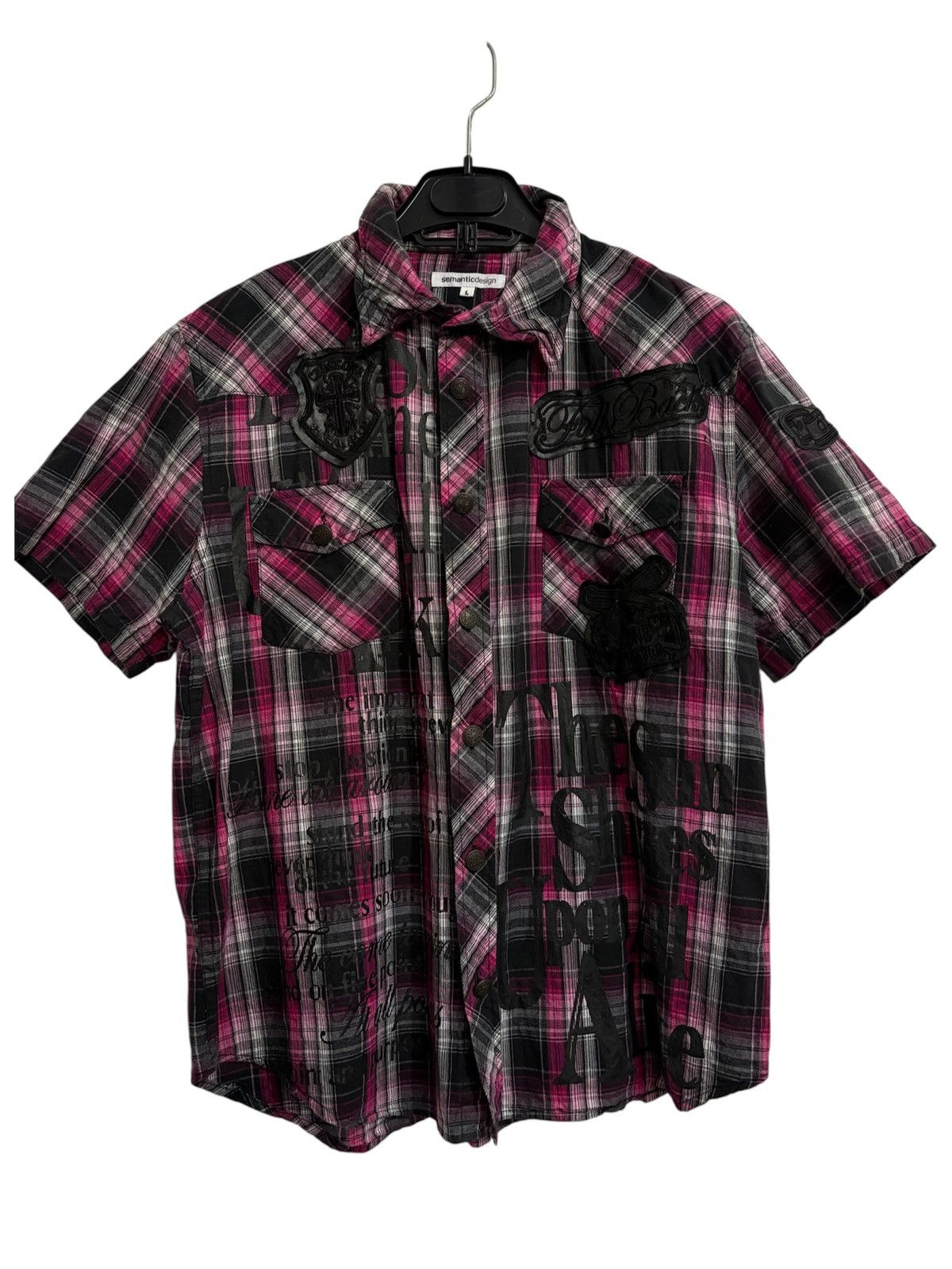 semanticdesign semanticdesign Patch Print Vkei gyaru Grunge Shirt Size US M / EU 48-50 / 2 - 1 Thumbnail