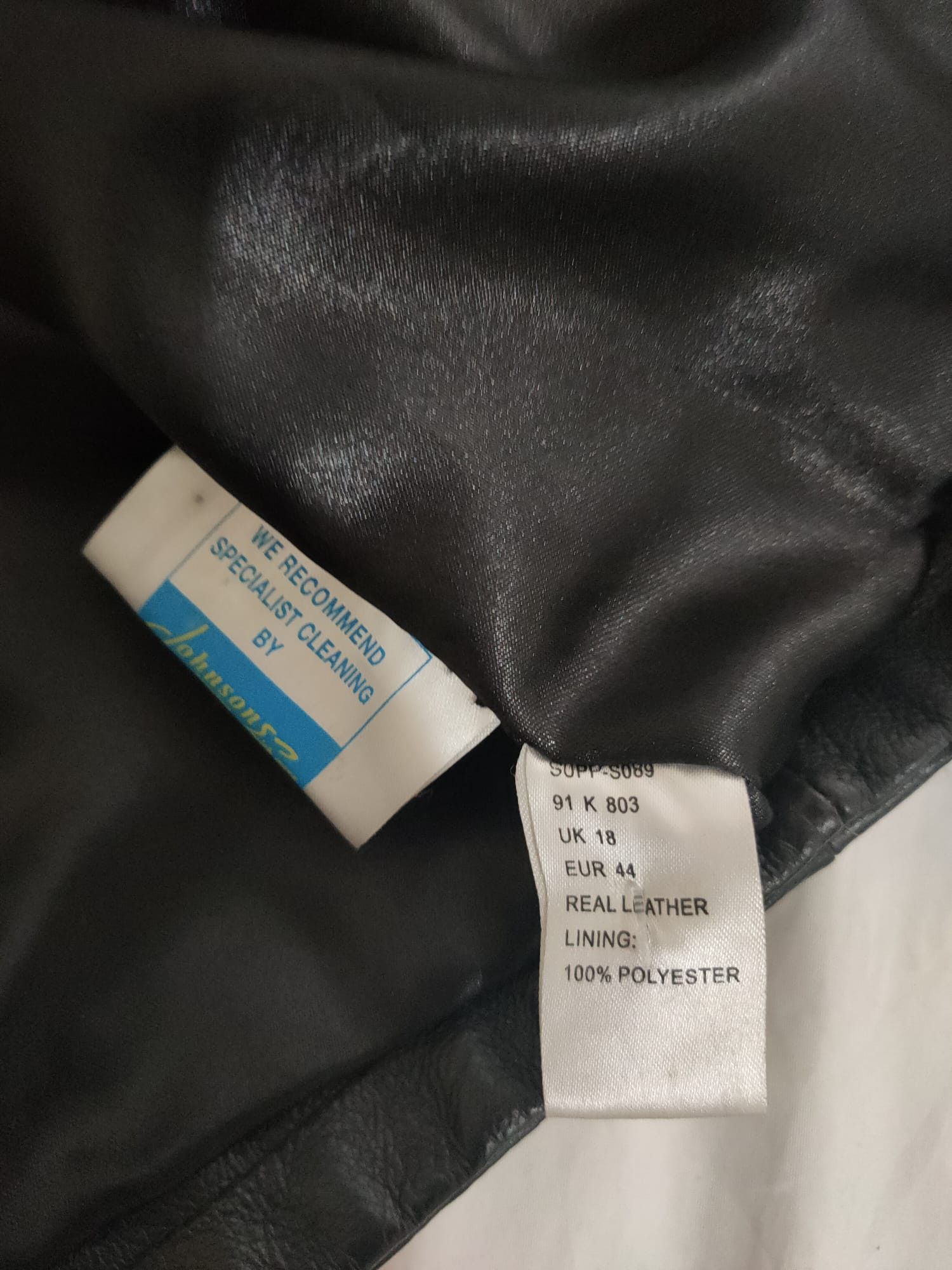 Other Kaleidoscope Preto Ladies Leather Jacket Size XXL / US 16-18 / IT 52-54 - 9 Thumbnail