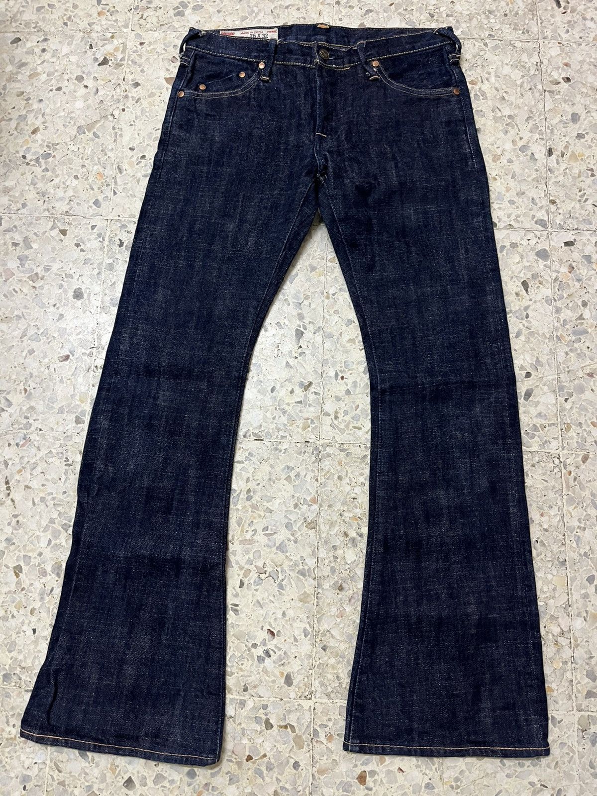 Japanese Brand Vintage Yamane selevedge bell bottom Jeans Size 31" - 1 Thumbnail