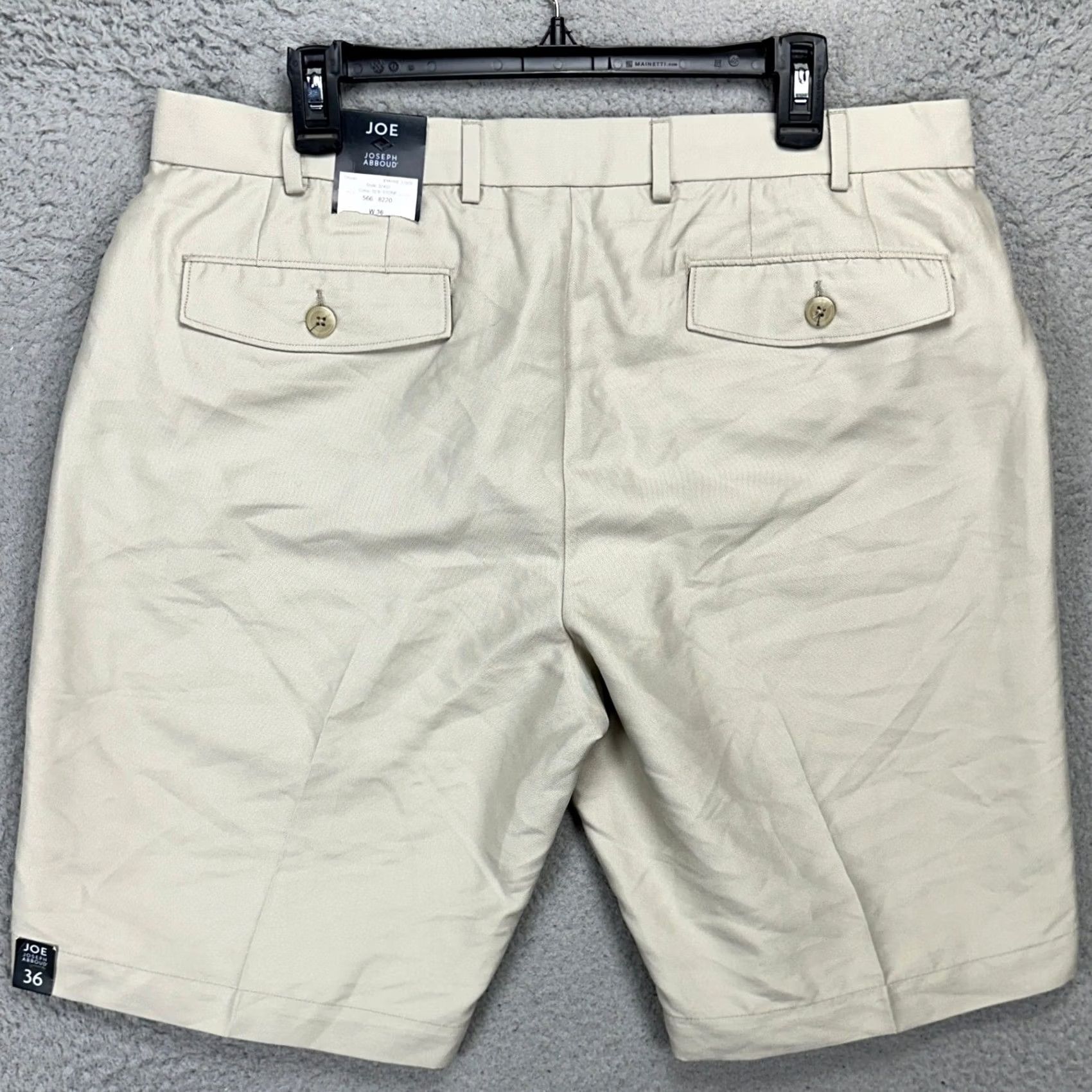 Joseph Abboud Joseph Abboud Mens Joe Khakis Shorts 36 Stone Gray Flat Front Pockets Casual NEW Size US 36 / EU 52 - 2 Thumbnail