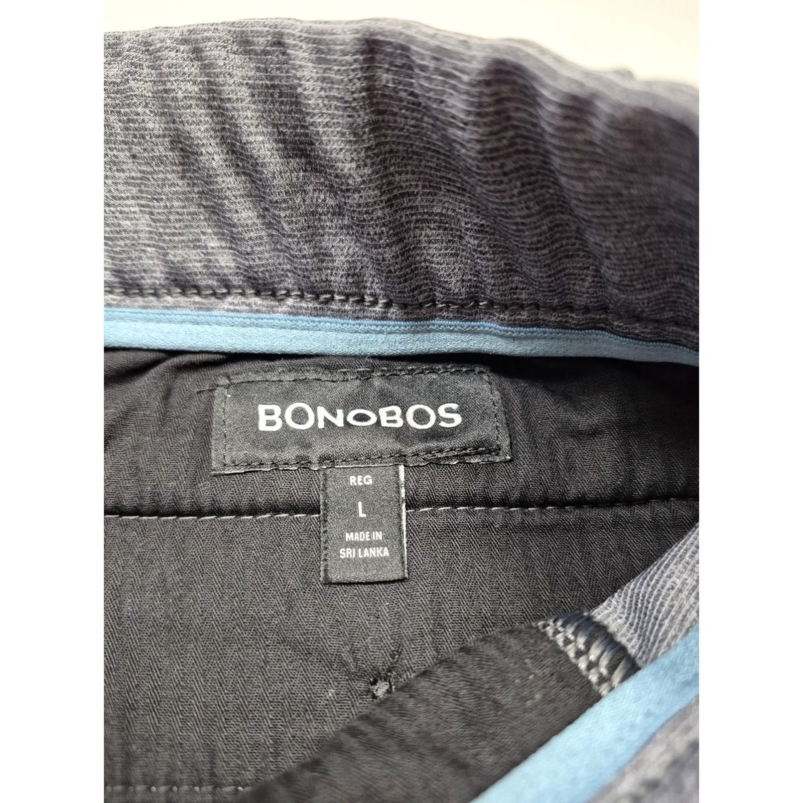 Bonobos Bonobos Sweatpants Mens Large Gray Elastic Waist Zip Fly Pockets Casual Knit Polyester Straight Front Size US 33 - 4 Thumbnail
