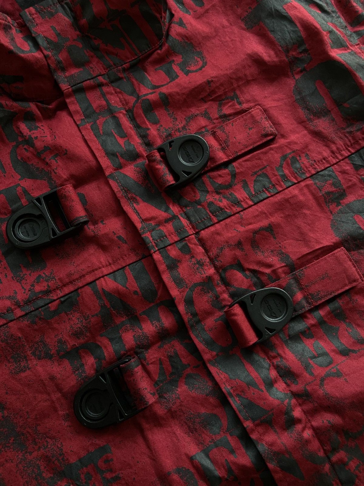 20471120 2000s Berning Sho - Vkei Style Poem Belt Zipper Shirt Size US M / EU 48-50 / 2 - 4 Thumbnail