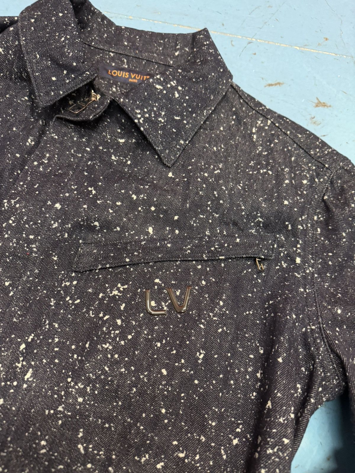 Louis Vuitton LOUIS VUITTON SPECKLED DENIM JACKET Size US L / EU 52-54 / 3 - 4 Thumbnail