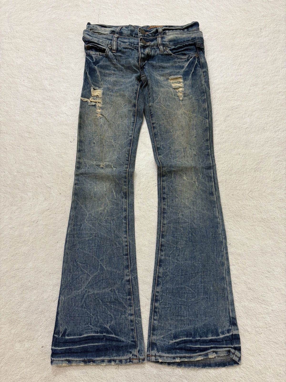 Hysteric Glamour 2000s vintage japan double waist denim y2k style Size 29" - 1 Thumbnail