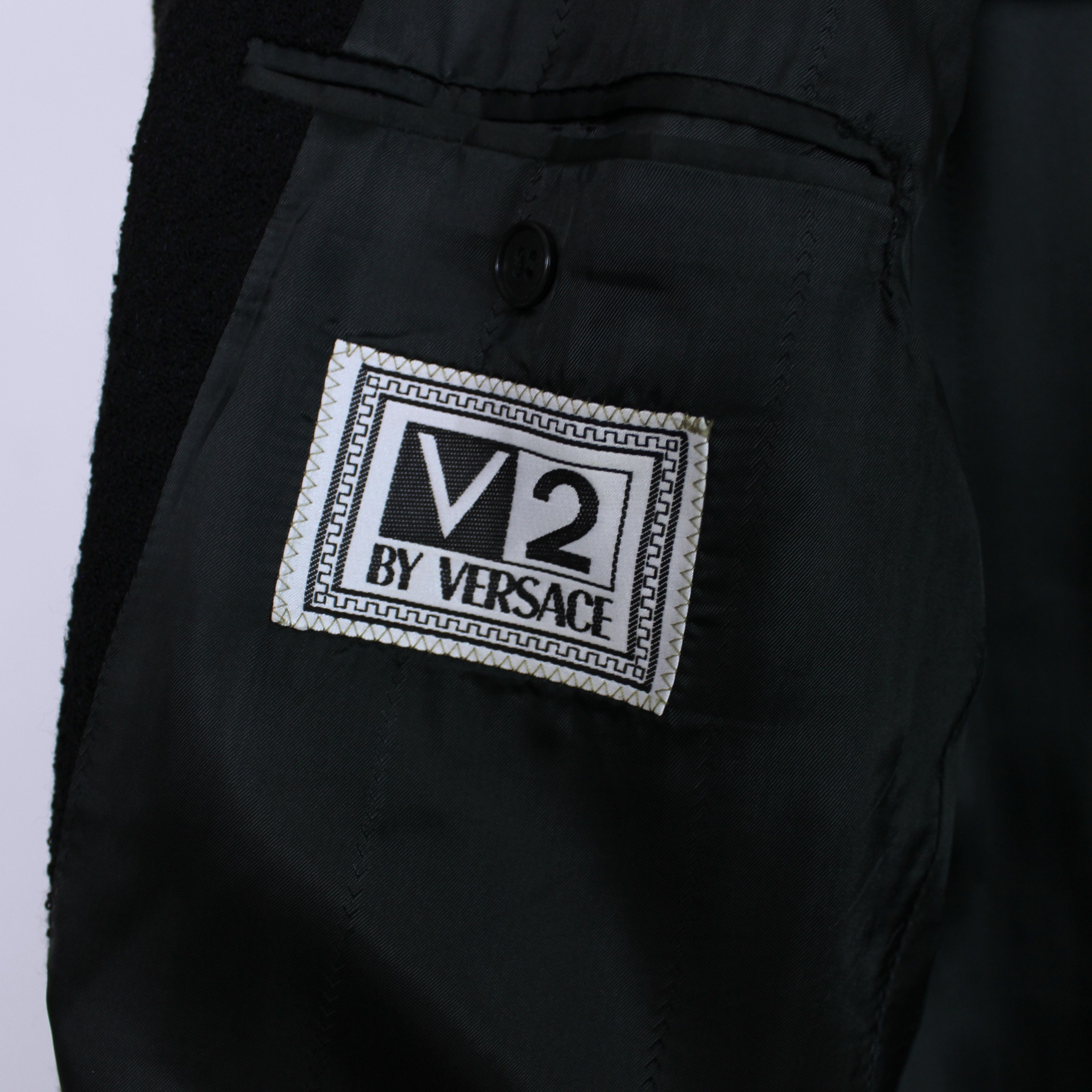 Versace Versace Jeans Couture V2 blazer wool 50R L XL black Size 50R - 5 Thumbnail