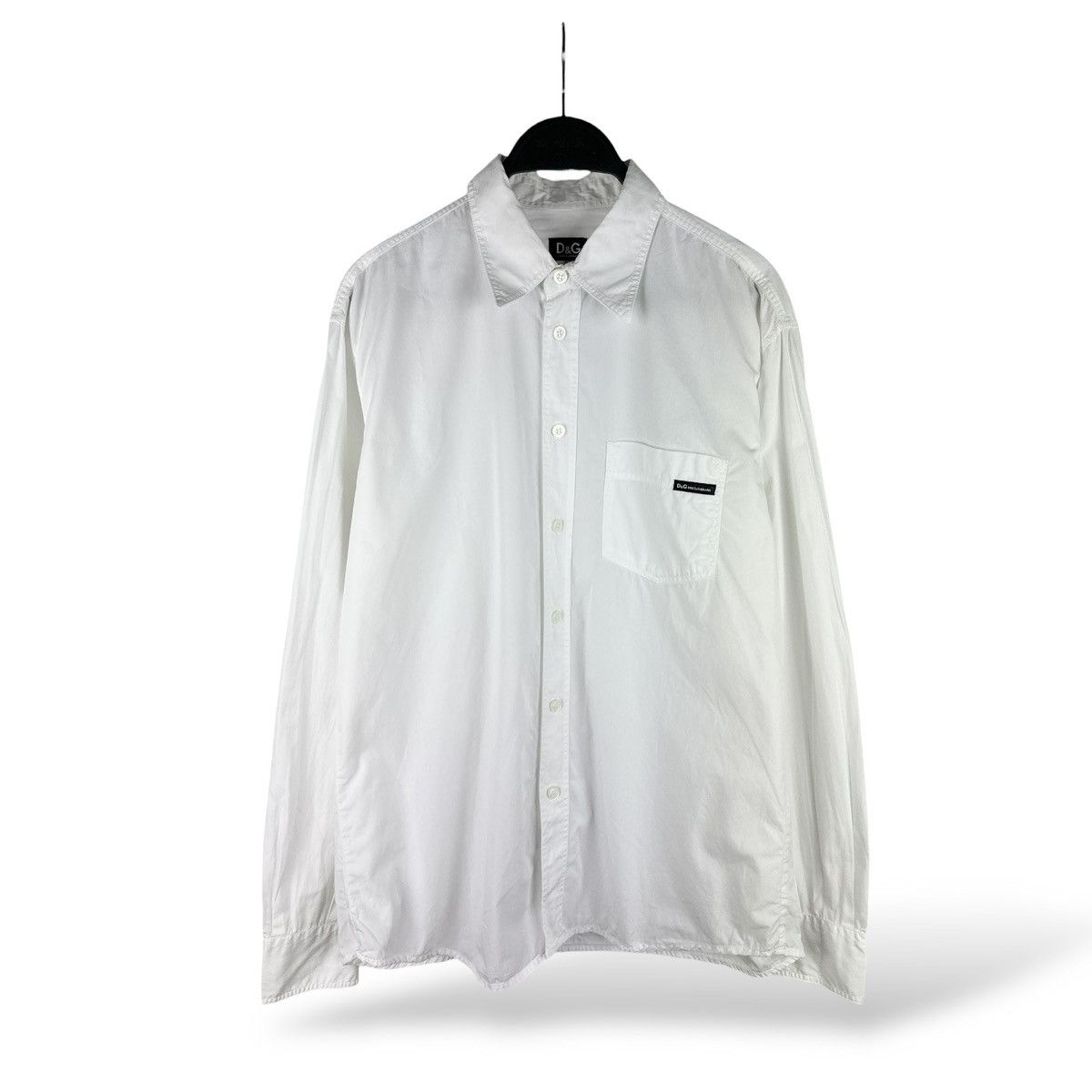 Dolce & Gabbana Vintage Dolce & Gabbana Long Sleeve Shirt White Pocket Size US M / EU 48-50 / 2 - 1 Thumbnail
