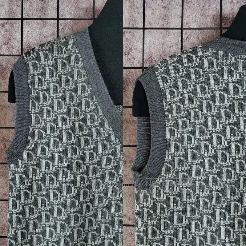 Dior Dior Women's Gray Wool Logo Sweater . Size L / US 10 / IT 46 - 5 Thumbnail