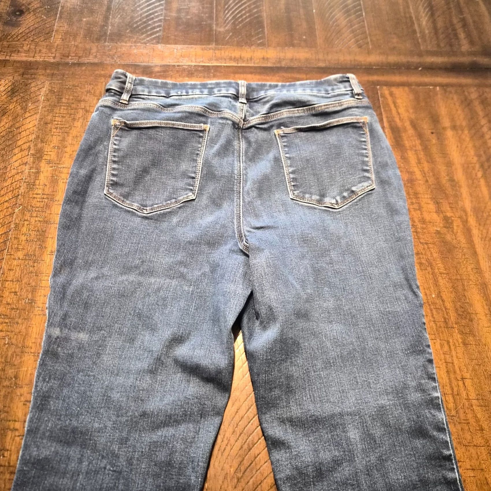 Vintage Chico's Jeans Slim Leg Ankle Stretch Blue Size 2 (12) Size 34" / US 12 / IT 48 - 6 Thumbnail