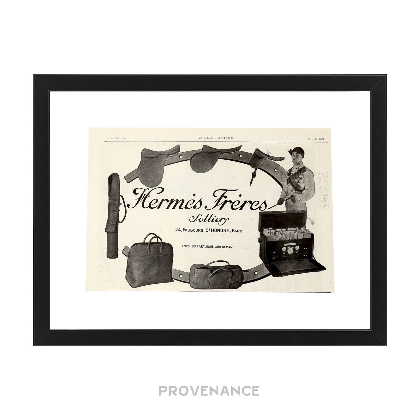 Hermes 🔴 Hermes Antique Vintage Newsprint Ad - Hermès Frères Size ONE SIZE - 1 Thumbnail