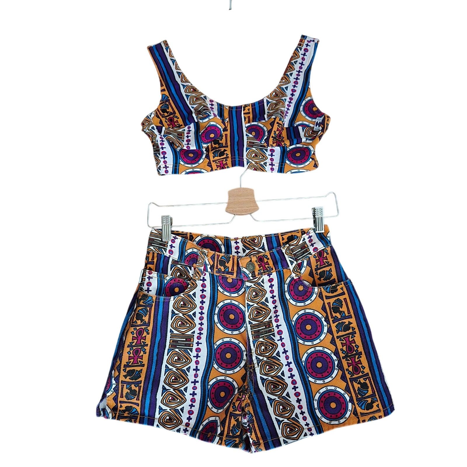 Cross Colours Cross Colours 90's Vintage Twin Set Size 2 Top 5/6 Bottoms Size XS / US 0-2 / IT 36-38 - 1 Thumbnail