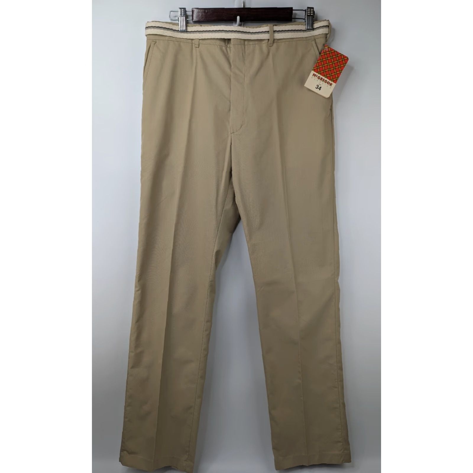 McGregor VINTAGE McGregor Dress Pants Main Selling Point McGregor Pants Men 34 Inseam 34 Khaki 1970s Dress Pants Mens Size US 34 / EU 50 - 2 Thumbnail