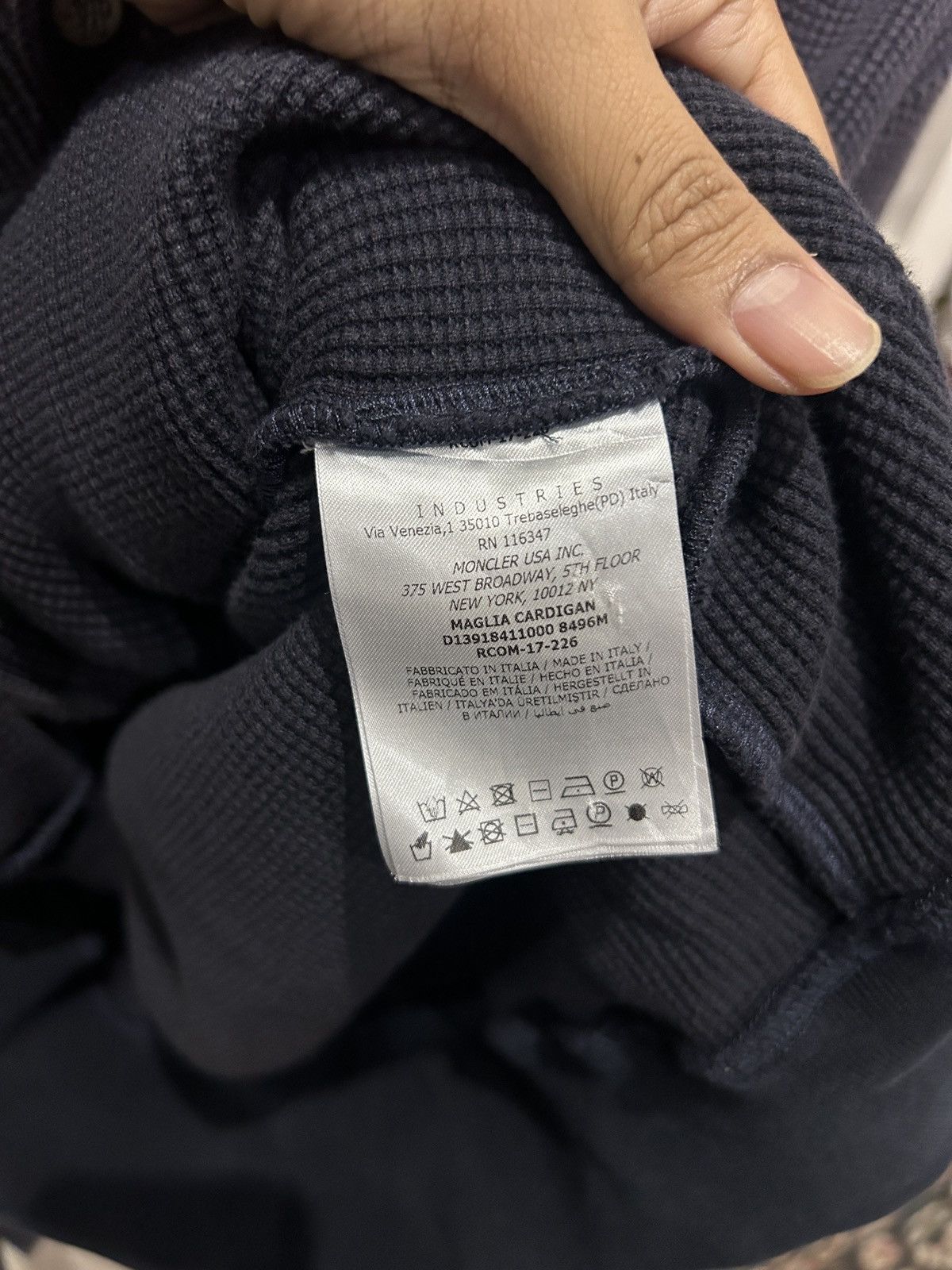 Moncler MONCLER Gamma Blue Cardigan made in Italy Size US M / EU 48-50 / 2 - 7 Thumbnail