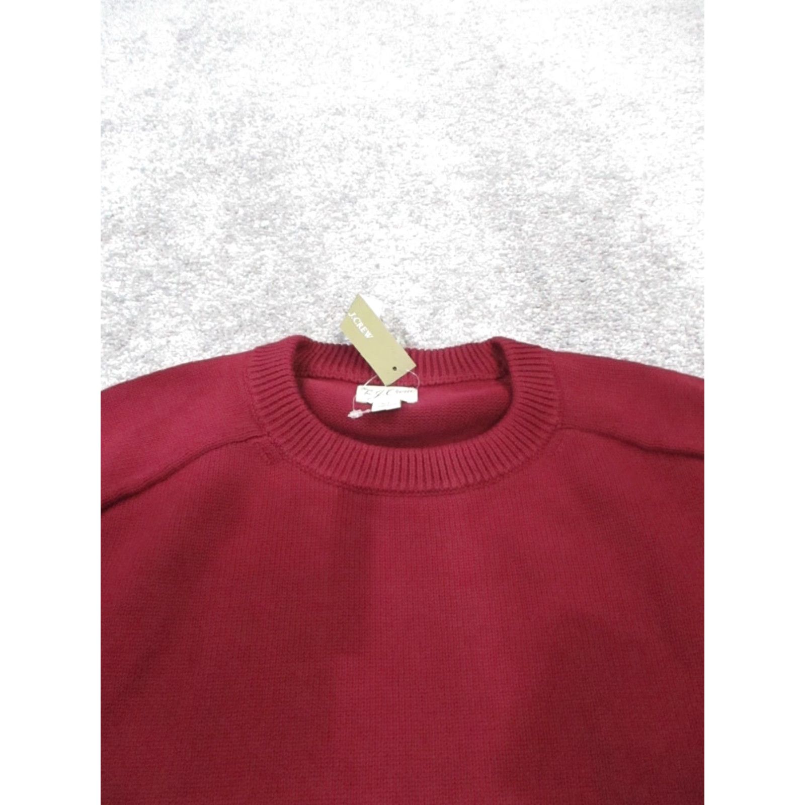 J.Crew J.Crew Sweater Mens Xl Red Cotton Knit Pullover New Size US XL / EU 56 / 4 - 2 Thumbnail