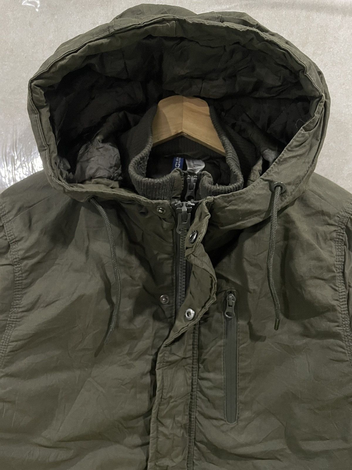 H&M × Japanese Brand Vintage H&M Double Collar Bomber Jacket Size US M / EU 48-50 / 2 - 4 Thumbnail
