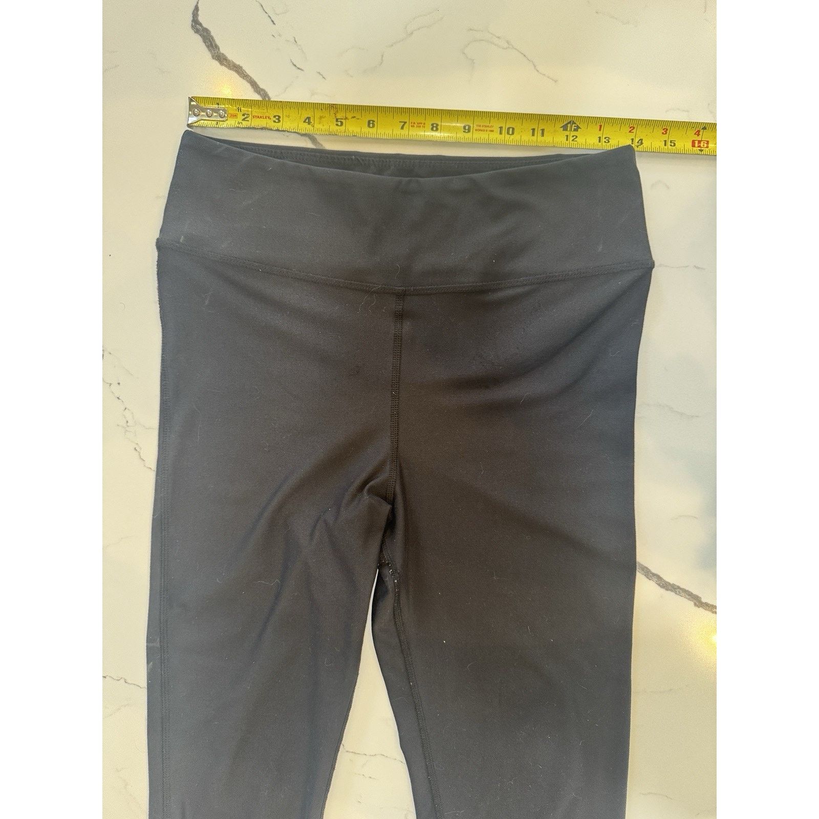 Other EVCR Black Capri Leggings Womens XL Mesh Calf Panels Pants Size 28" / US 6 / IT 42 - 6 Thumbnail