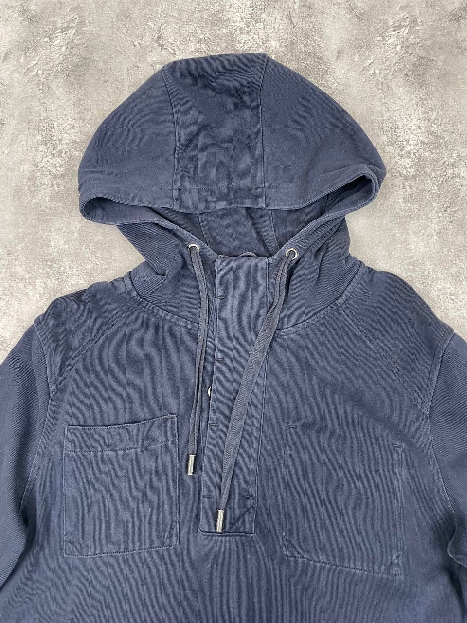 Allsaints AllSaints Men Cotton Hoodie Pullover Navy Vintage Size L Size US L / EU 52-54 / 3 - 2 Thumbnail
