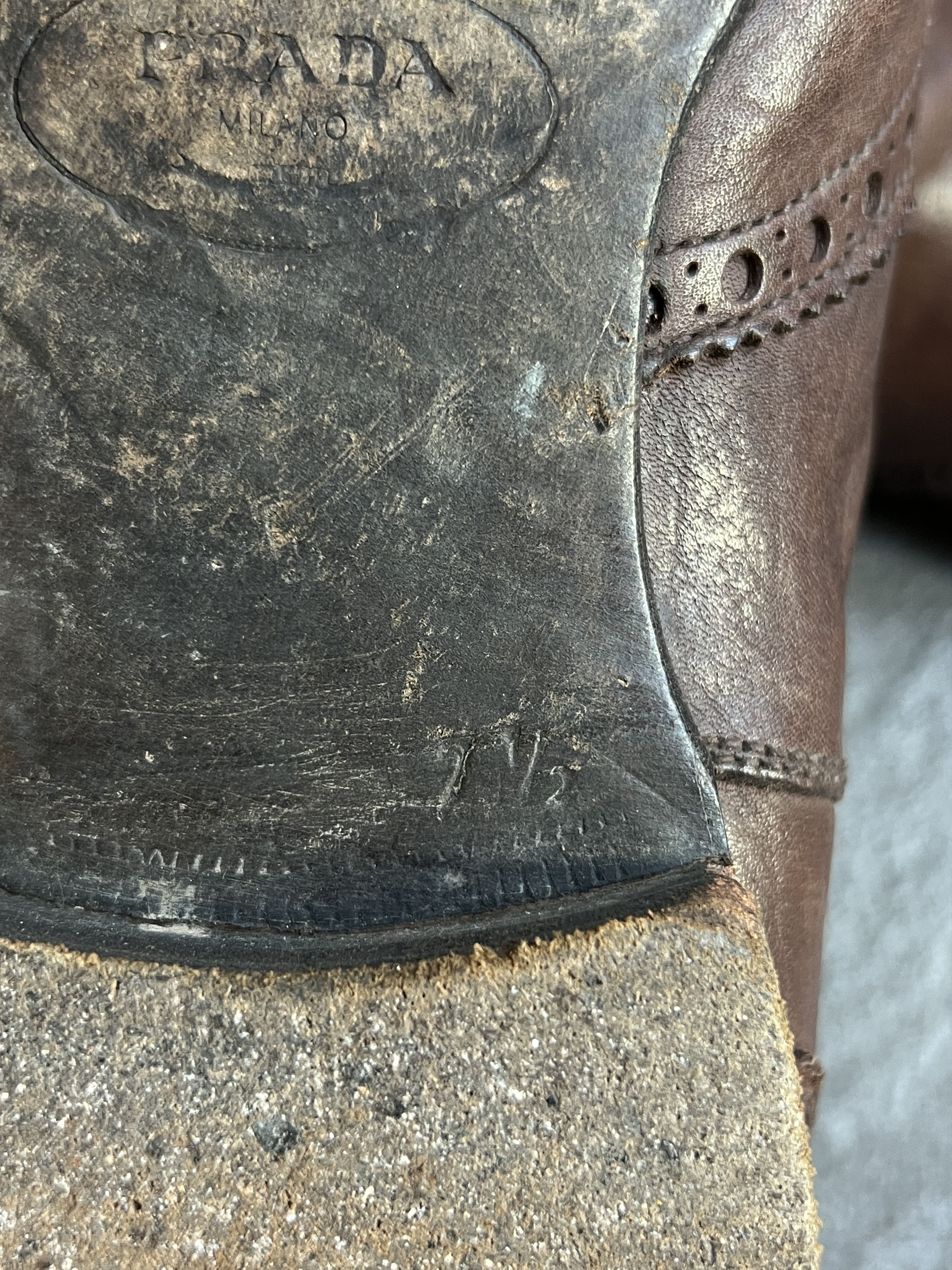 Prada Prada Milano Brown Wingtip Chelsea Boots Size 7.5 Size US 7.5 / EU 40-41 - 11 Thumbnail