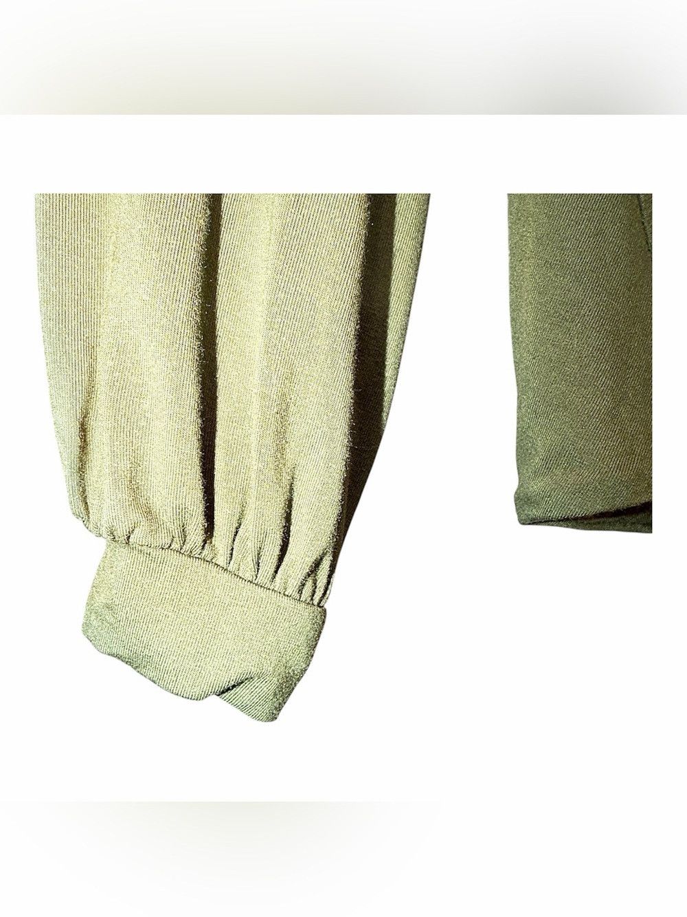 Lulus Spin Around Olive Green Long Sleeve Twist-Back Top Size S / US 4 / IT 40 - 5 Thumbnail