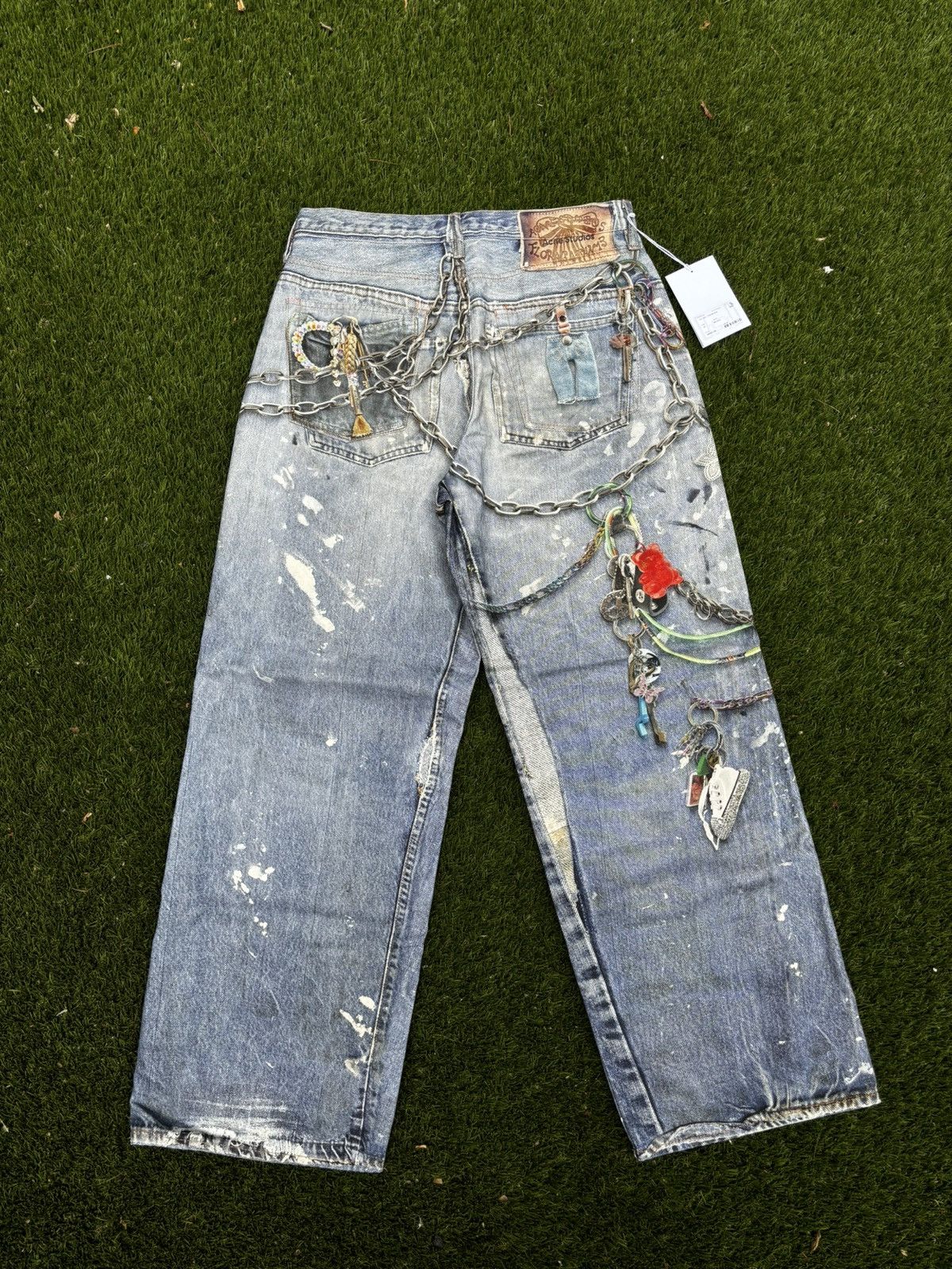 Acne Studios SS24 Acne Studios 1981M Keychain Graphic Jeans