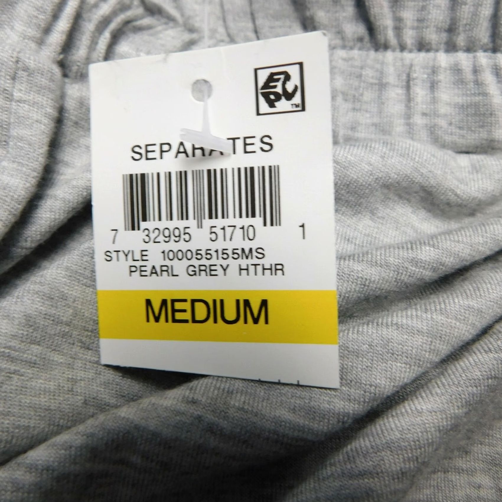Vintage INC International Concepts Knit Pajama Pants Women Medium Gray Heather Size 32" / US 10 / IT 46 - 4 Thumbnail