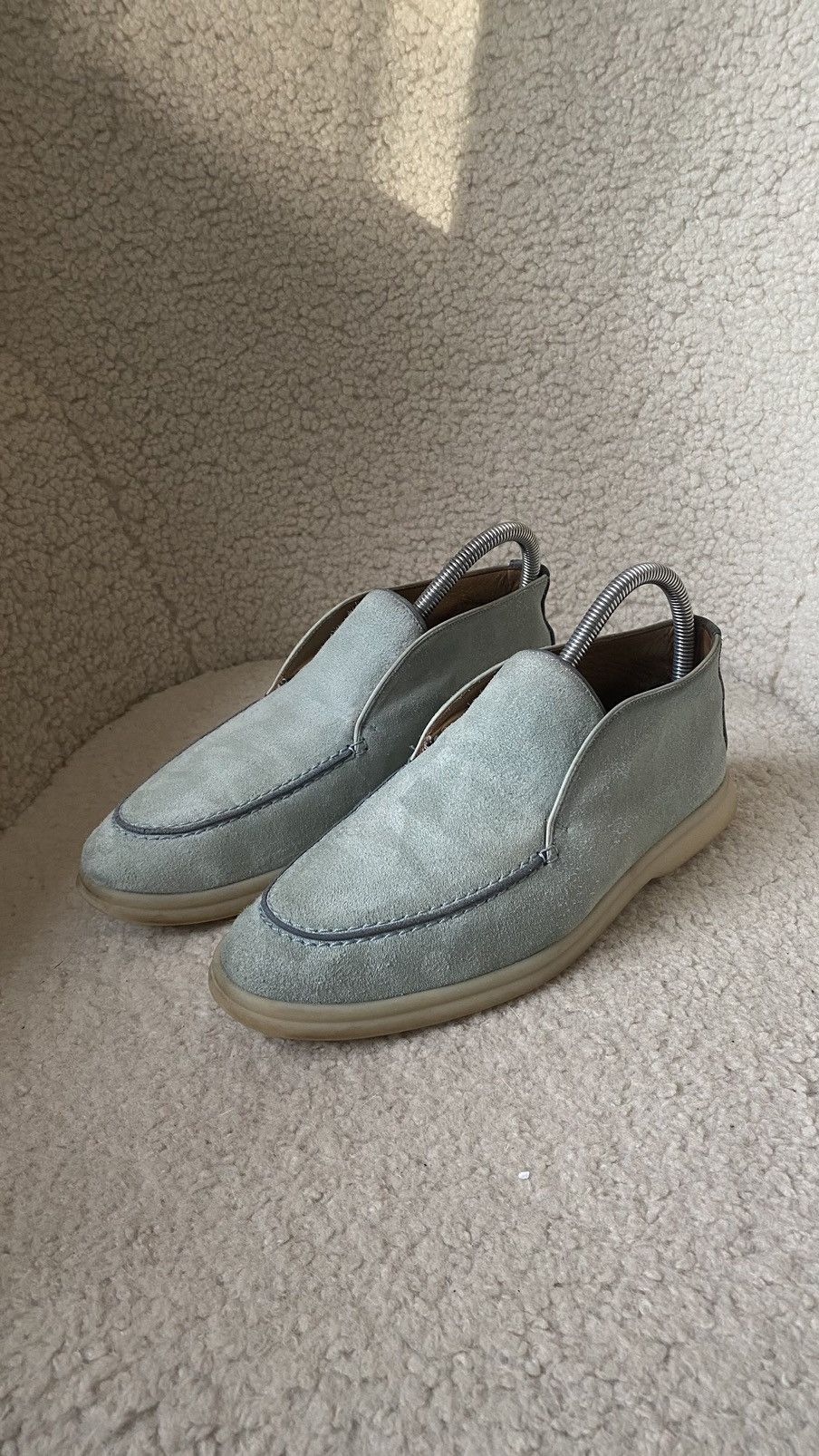 Loro Piana Loro Piana loafer suede blue shoes size 38 Size US 8 / IT 38 - 1 Thumbnail