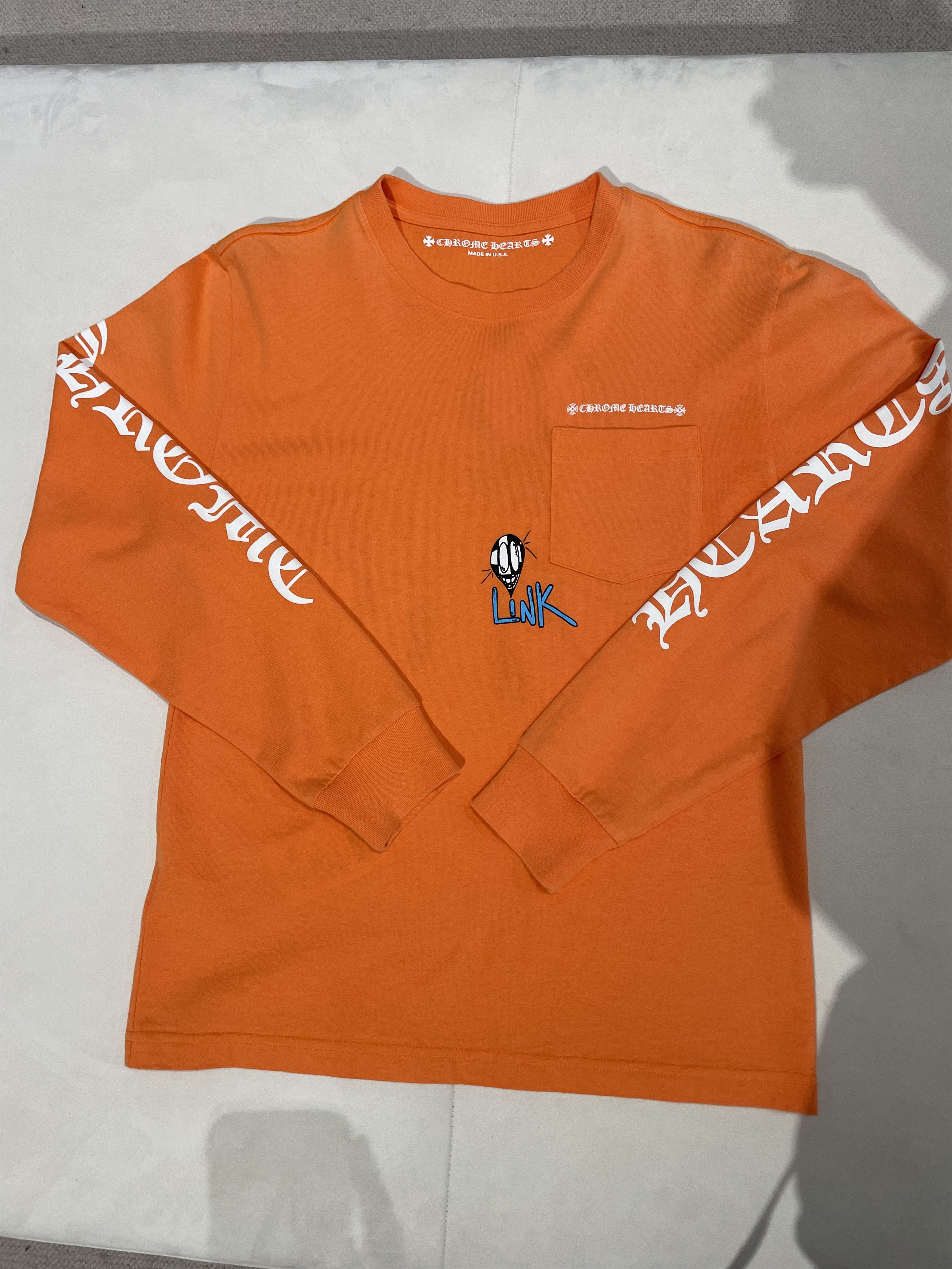 Chrome Hearts Matty Boy Orange Long Sleeve T-Shirt Tee
