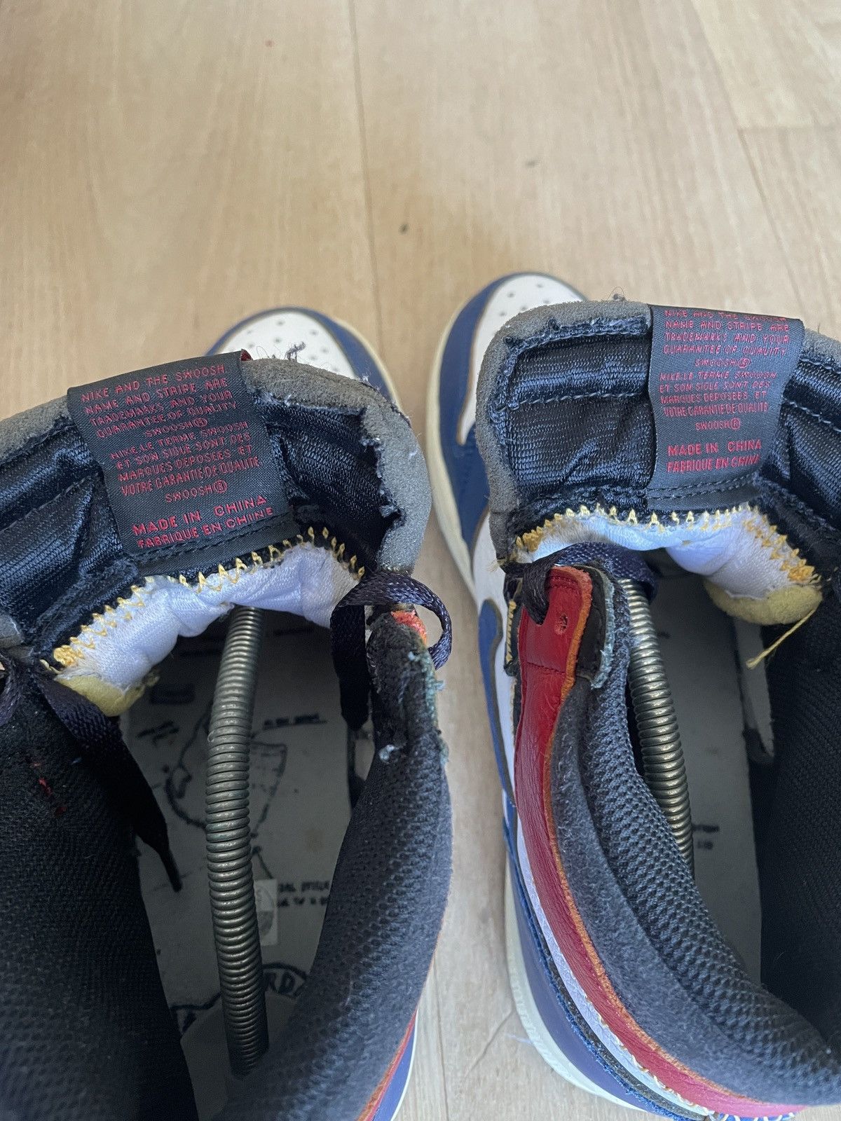 Jordan Brand × Union LA Union x Jordan 1 High OG Storm Blue US9.5 Size US 9.5 / EU 42-43 - 14 Thumbnail