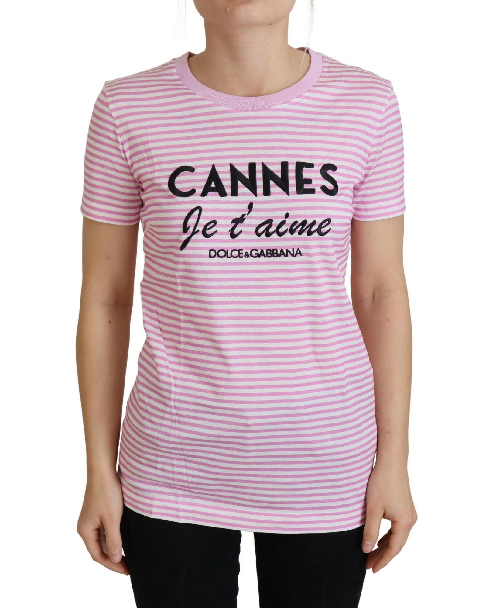image of Dolce Gabbana Gorgeous Exclusive T-Shirt - Made In Italy in Pink, Women's (Size XS)