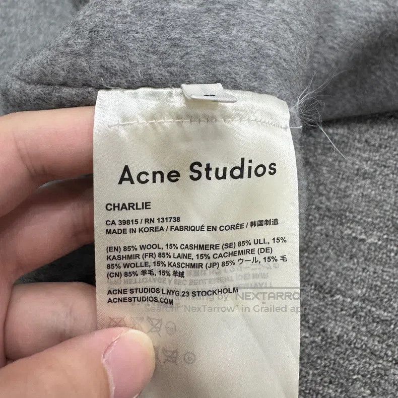 Acne Studios Acne Studios size:46 Gray Wool Coat Size S / US 4 / IT 40 - 3 Thumbnail