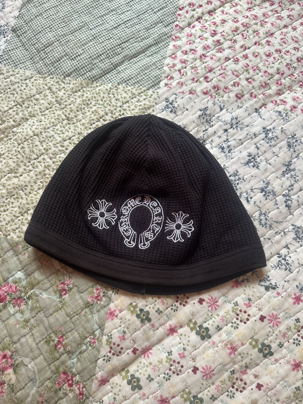 Chrome Hearts Chrome Hearts “Fuck You” Embroidered Thermal Beanie