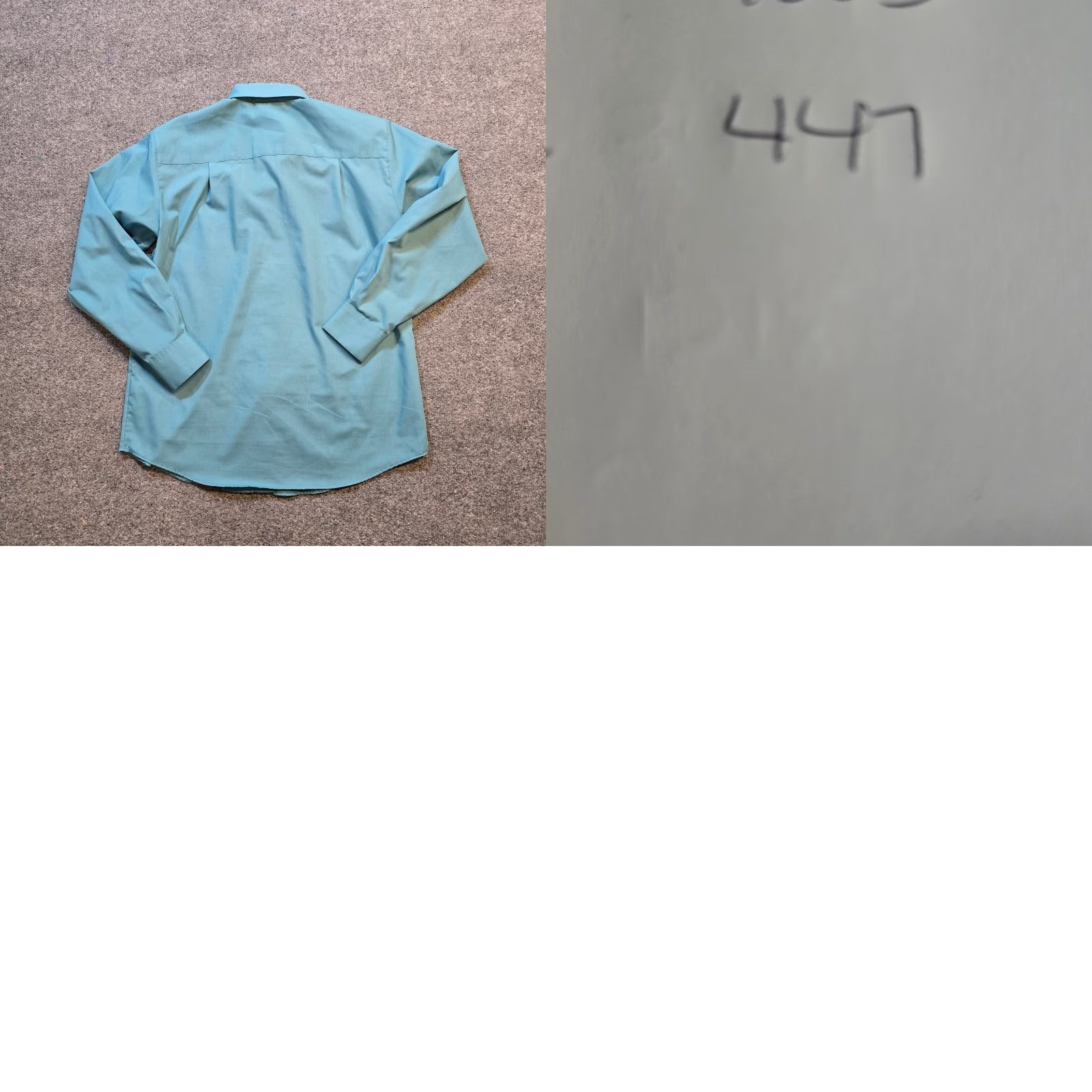 Vintage Foxcroft Top Womens 8 Green Wrinkle Free Button 3/4 Sleeve Casual Career Shirt Blouse Button Front No Iron 100% Cotton Classic Size M / US 6-8 / IT 42-44 - 8 Thumbnail