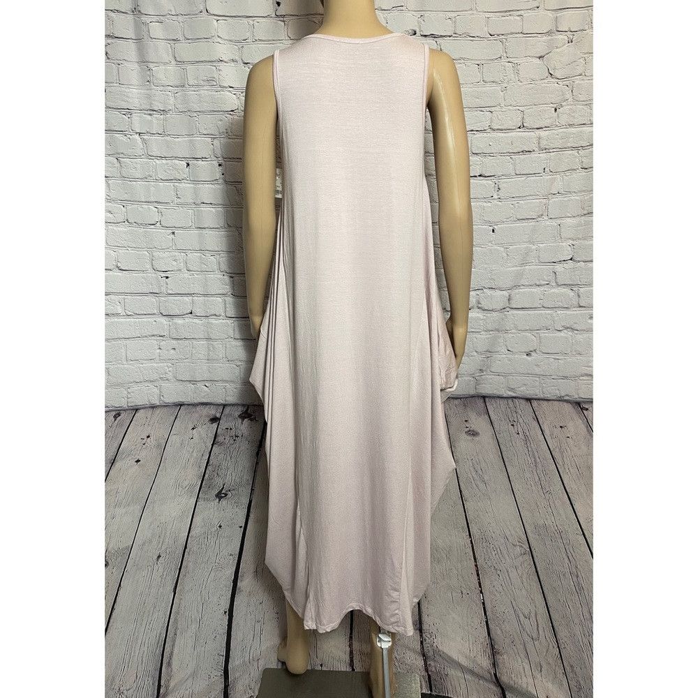 Other NWT New MADE IN ITALY Light Pink Scoop Bottom Jersey Midi D Size ONE SIZE - 4 Thumbnail