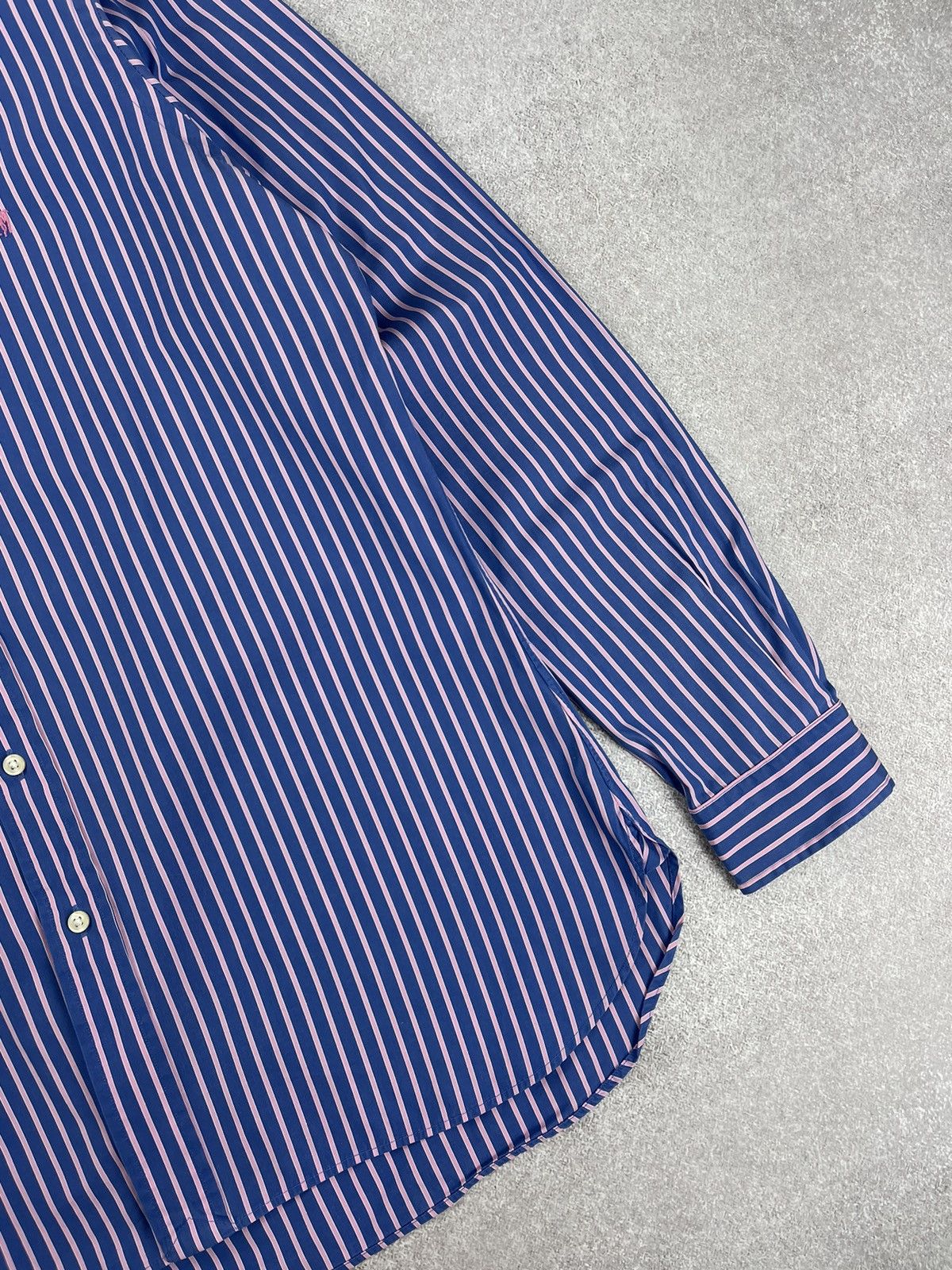 Polo Ralph Lauren × Ralph Lauren Polo Ralph Laurer Logo Striped Shirt Size US L / EU 52-54 / 3 - 4 Thumbnail