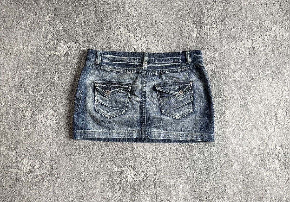 Japanese Brand Y2K avantgarde denim mini skirt hysteric glamour japanese Size 26" / US 2 / IT 38 - 4 Thumbnail