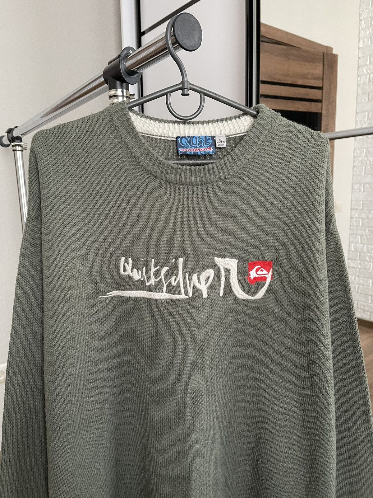 Quiksilver Quiksilver Vintage Knit Surf Sweater Big Logo 90s Size US XL / EU 56 / 4 - 4 Thumbnail