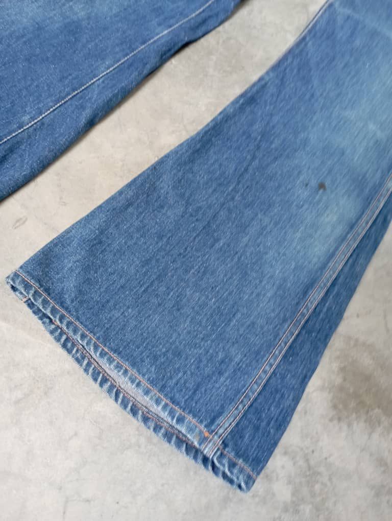 Tornado Mart Super Flare Jeans Vintage 70's Talon Zipper Cactus Jeans Size US 28 / EU 44 - 7 Thumbnail