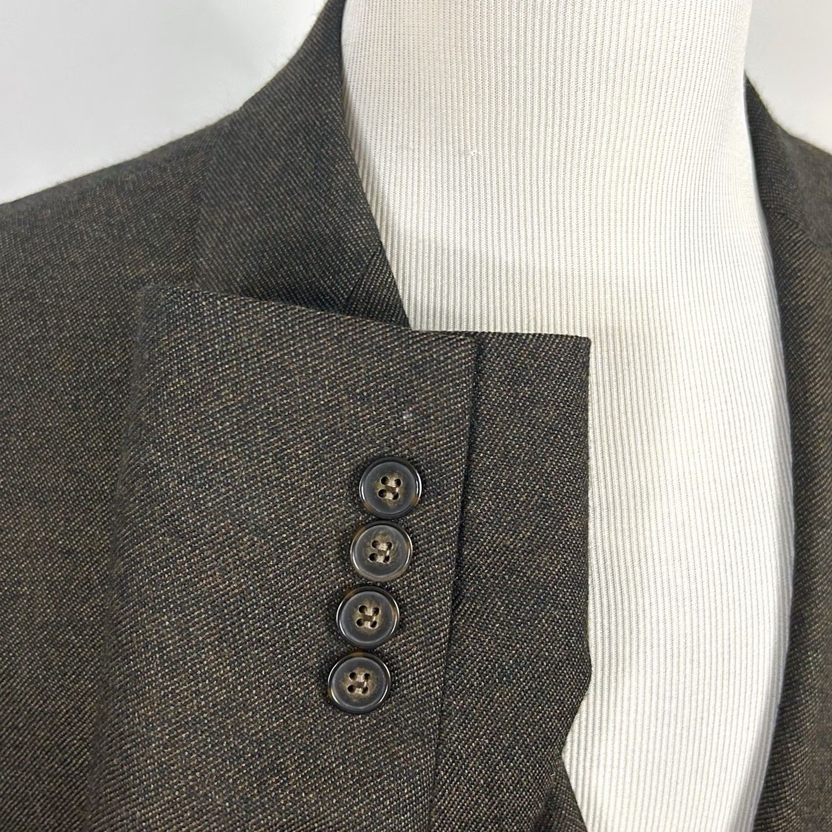 Calvin Klein Calvin Klein Sport Coat 52L Brown Wool Peak Lapel Two Button Double Vented Men Size 52 Jacket Long Formal 2 Piece Mens 100% Wool Big & Tall Size US XS / EU 42 / 0 - 5 Thumbnail