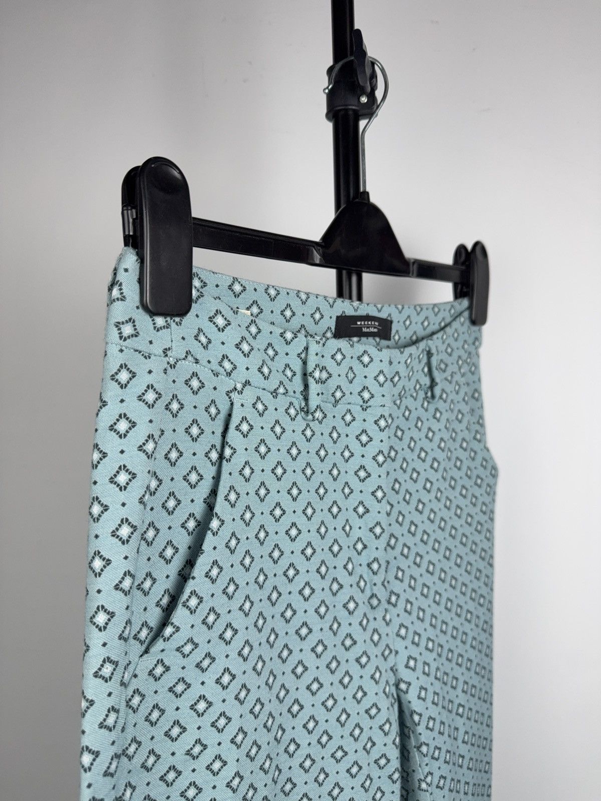 Weekend Max Mara Max Mara Weekend Cigarette Pants Pattern Blue 38 Size 27" / US 4 / IT 40 - 3 Thumbnail