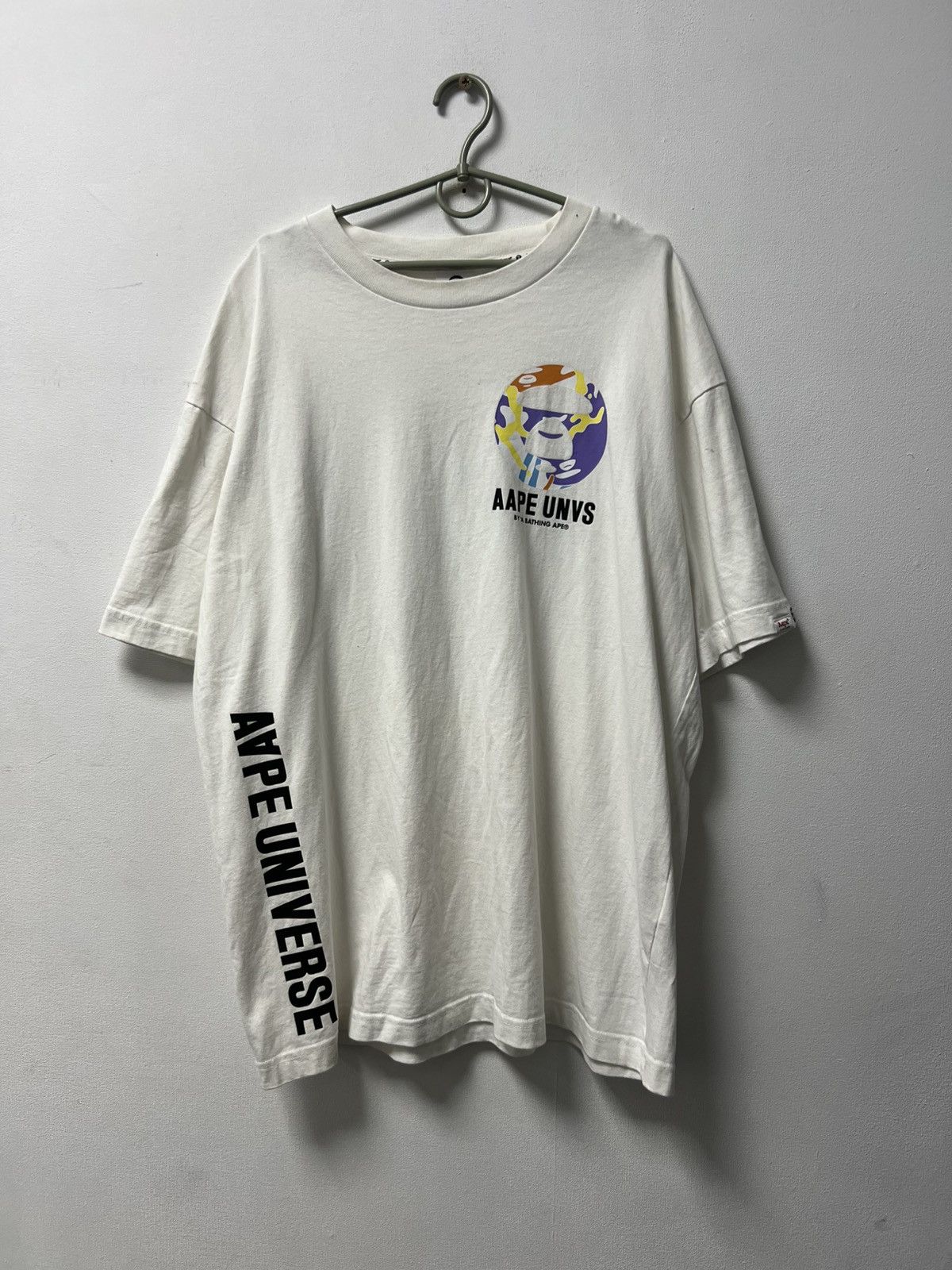 Aape Aape Bape circle logo t-shirt tee big logo Size US XL / EU 56 / 4 - 3 Thumbnail