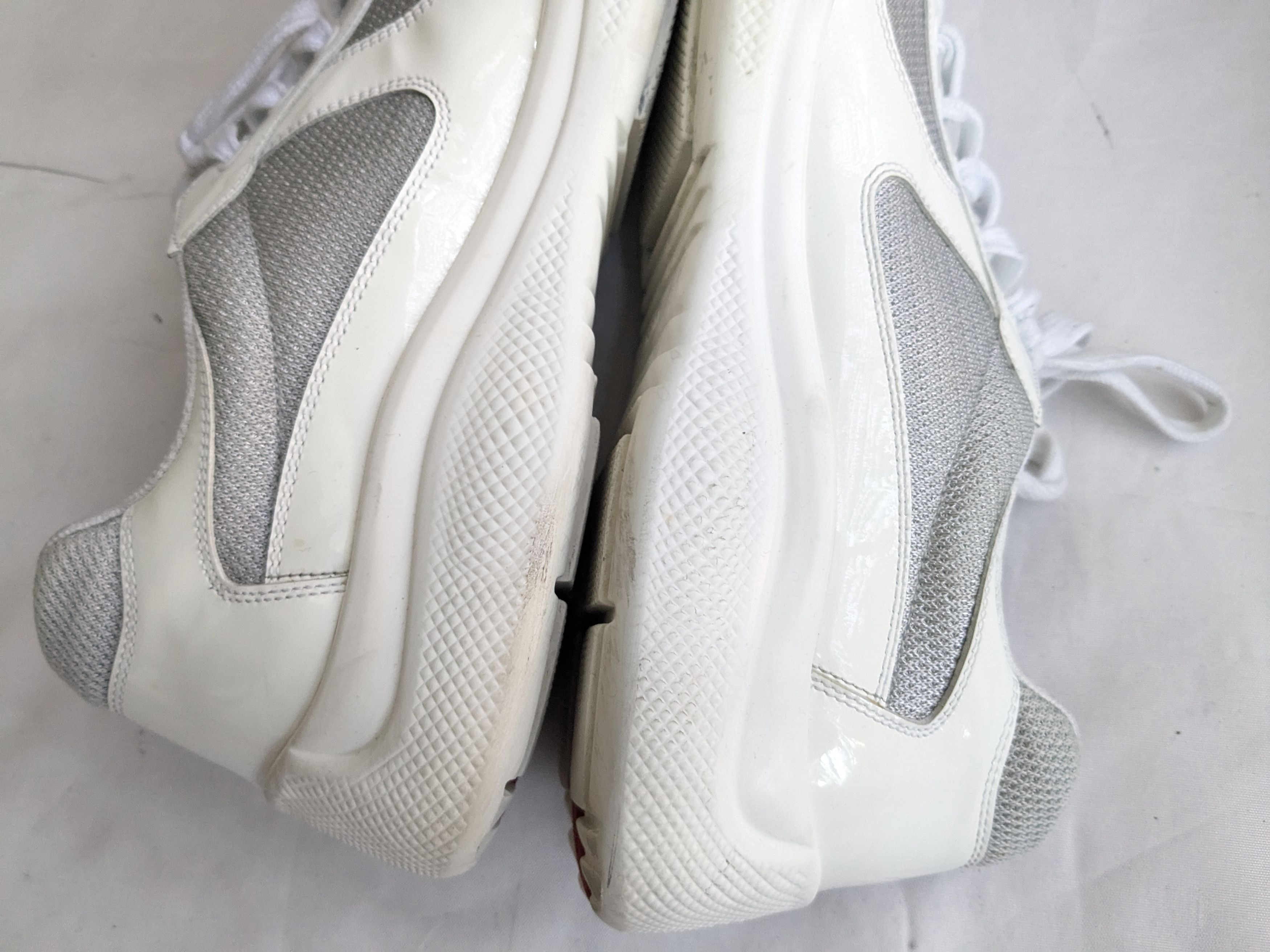 Prada Prada America's Cup Sneakers White Patent Leather 12 Low Size US 12 / EU 45 - 7 Thumbnail