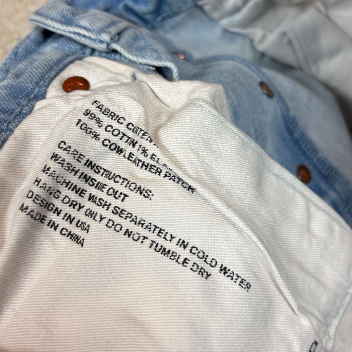 Purple Brand Purple Brand P020 Light Faded Bleached Out Splatter Jorts 31 Size US 31 - 8 Thumbnail