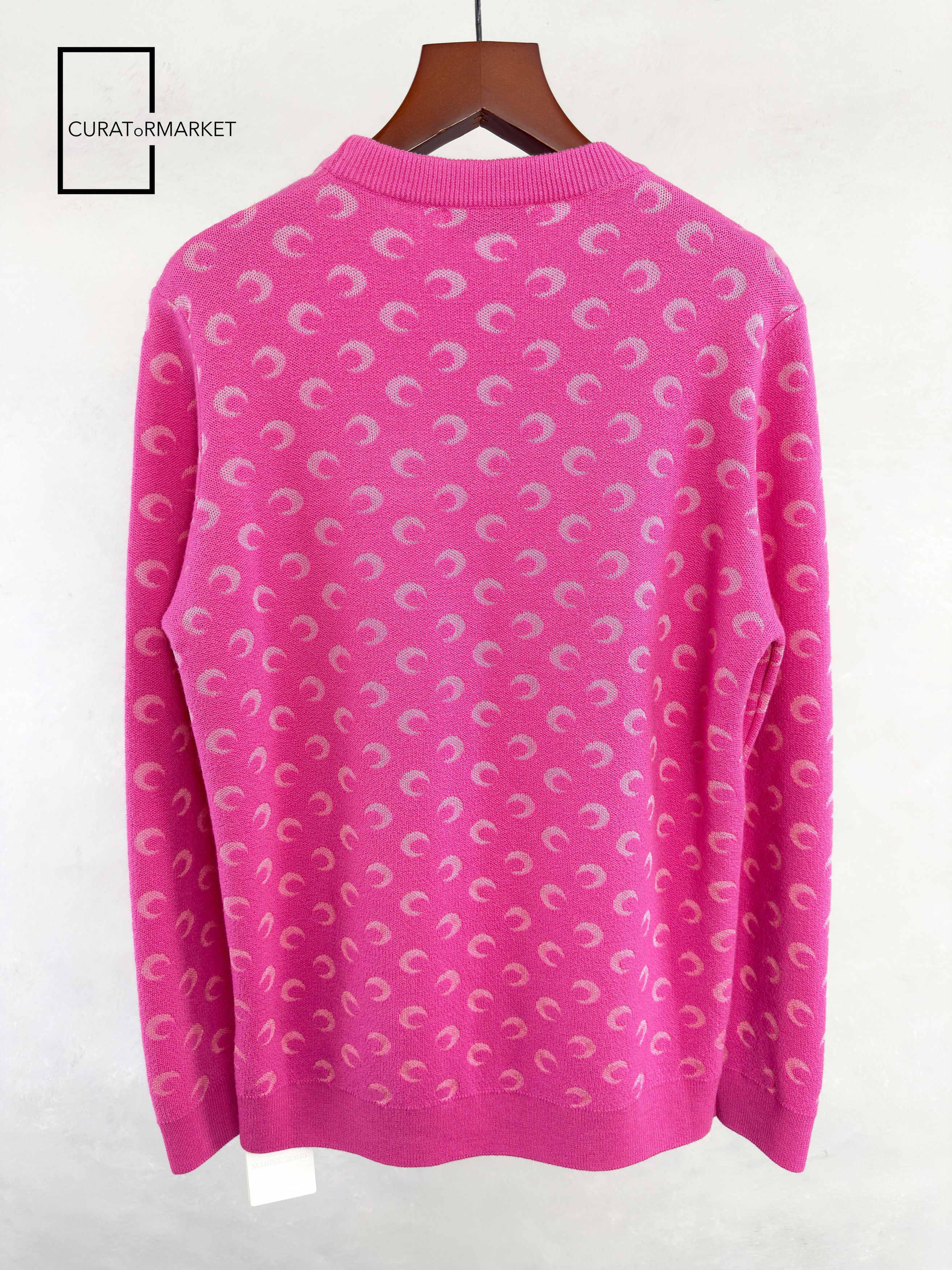 Marine Serre Signature Crescent Moon Pattern Monogram Jacquard Knit FW25 Size US M / EU 48-50 / 2 - 4 Thumbnail