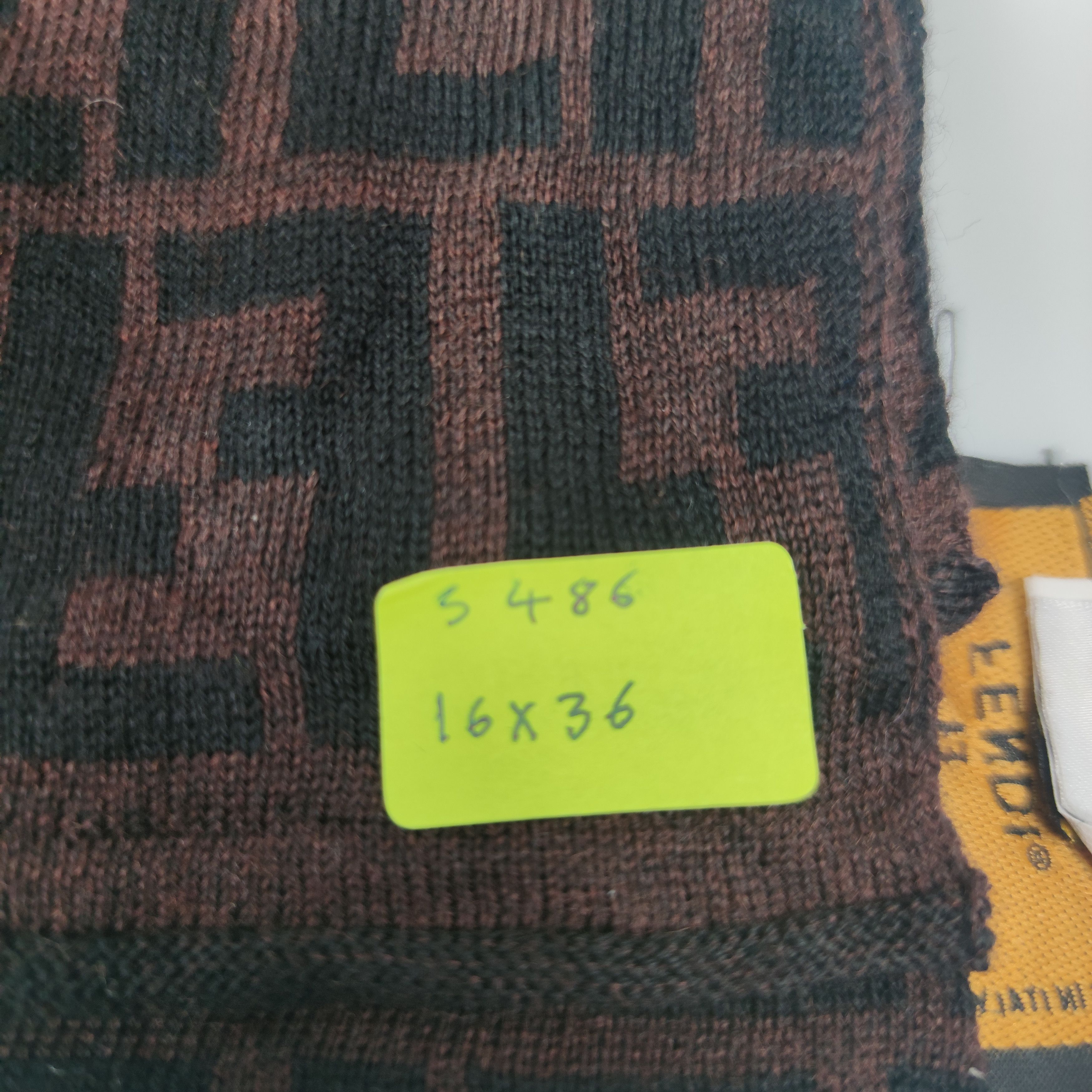 Fendi Monogram Scarf/Muffler/Wool S486