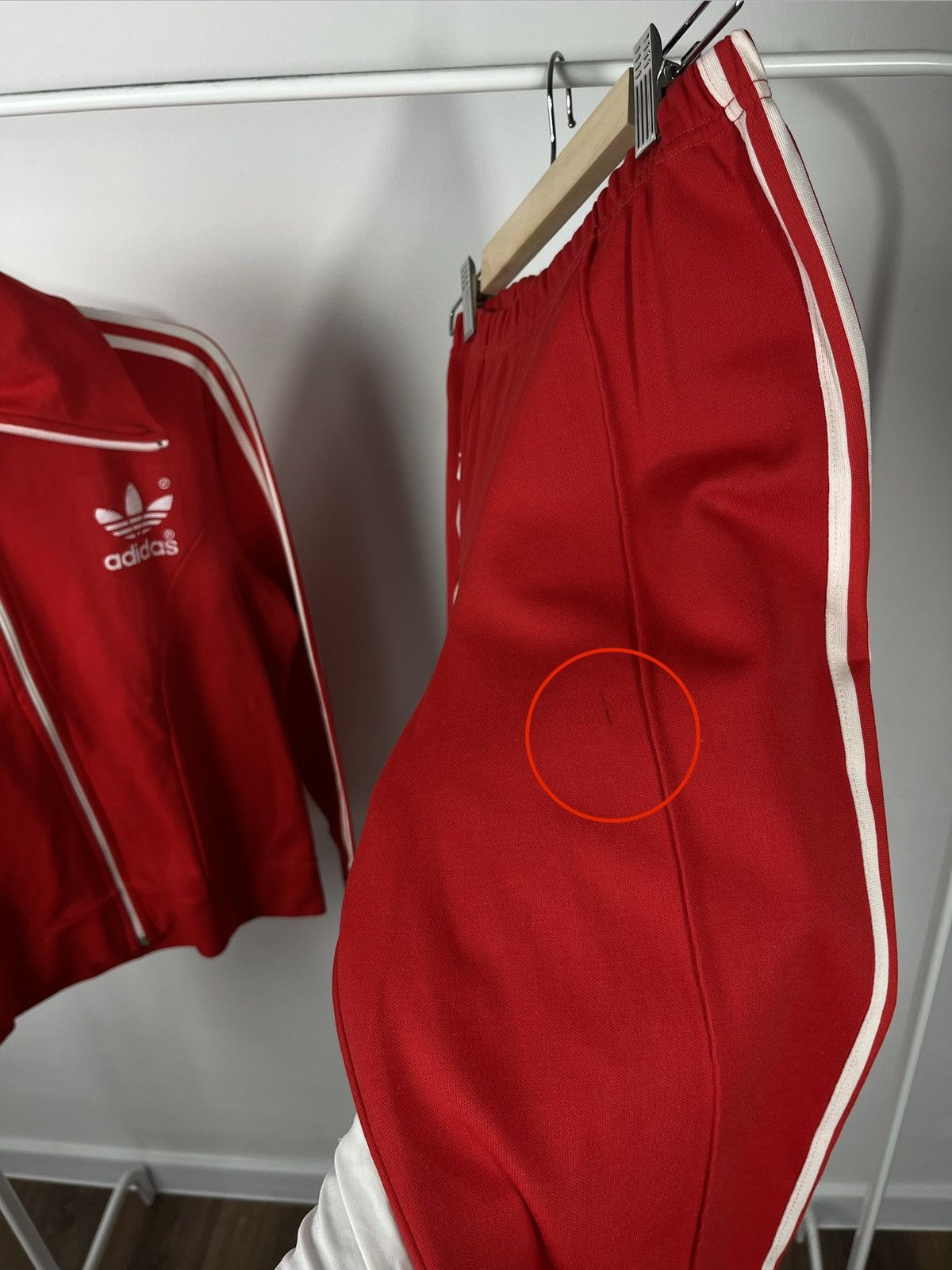 Adidas Vintage Adidas Red Tracksuit Jacket Pants Set Size XXS Size XXS / US 00 / IT 34 - 9 Thumbnail