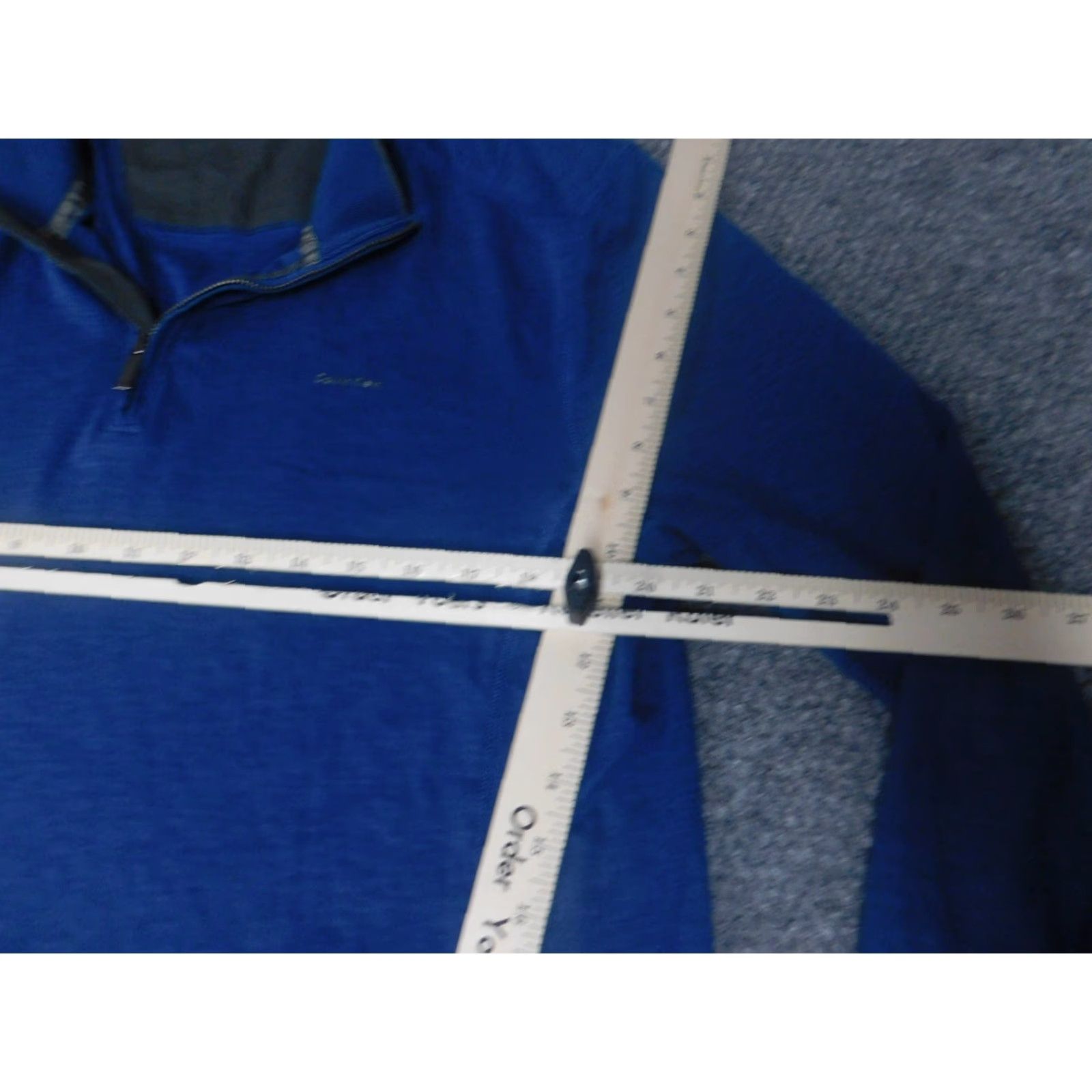 Calvin Klein Calvin Klein Mens Sweater 1/4 Zip Pullover Blue Knit V-Neck Mock Neck Regular Size M Long Sleeve Buttoned Casual Knitwear Pullover Winter Fall Size US M / EU 48-50 / 2 - 4 Thumbnail