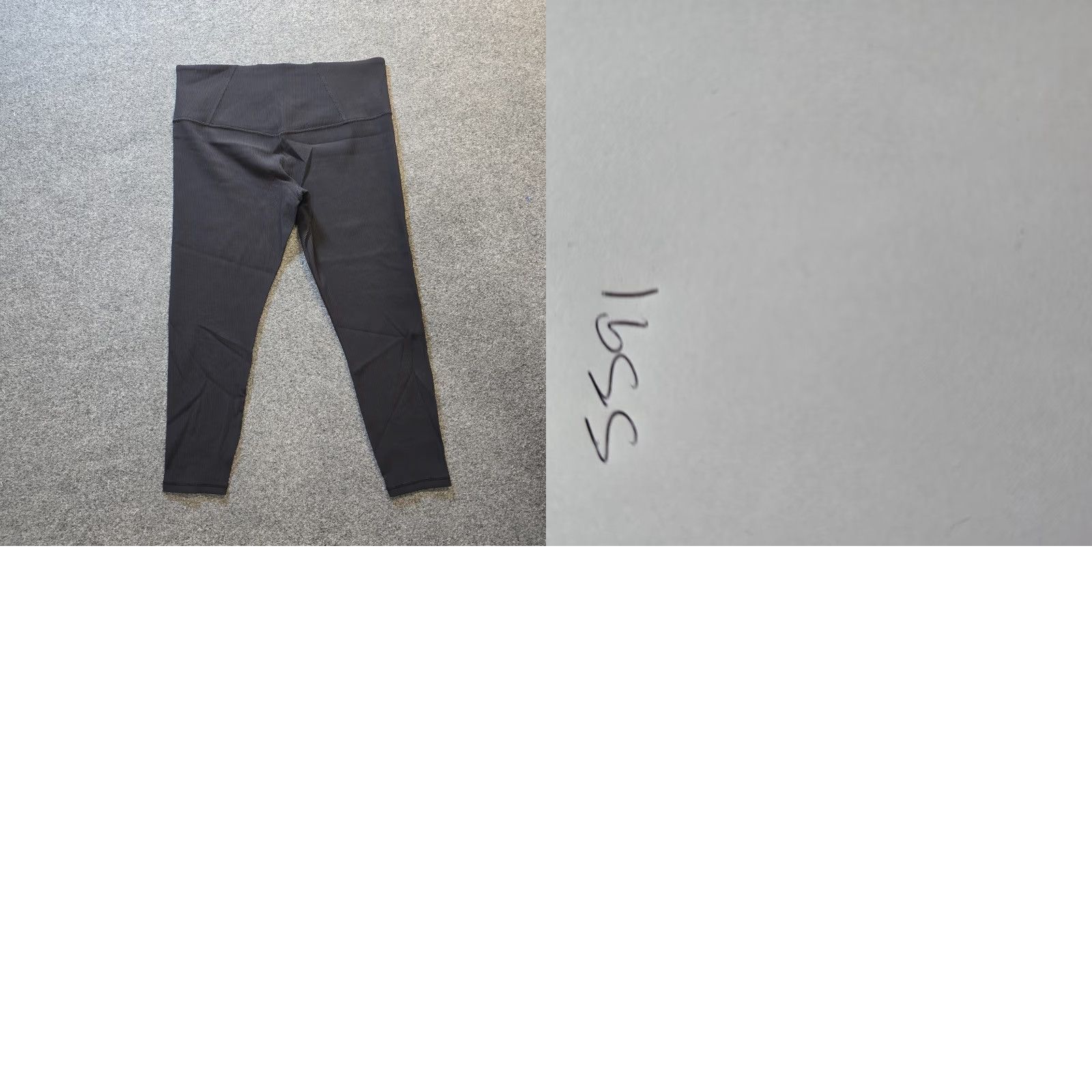 Athleta Athleta Pants Womens 2X Black Elation 7/8 Cropped Ribbed Stretchy Casual Athleisure Yoga Skinny Inseam 26in Womens Size 40" / US 18 - 8 Thumbnail