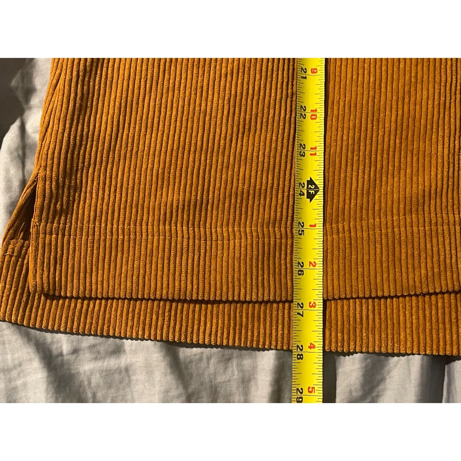 Karl Lagerfeld Karl Lagerfeld Shirt Jacket Corduroy Shacket Roasted Pecan L Brown Women's Size Large Size L / US 10 / IT 46 - 5 Thumbnail