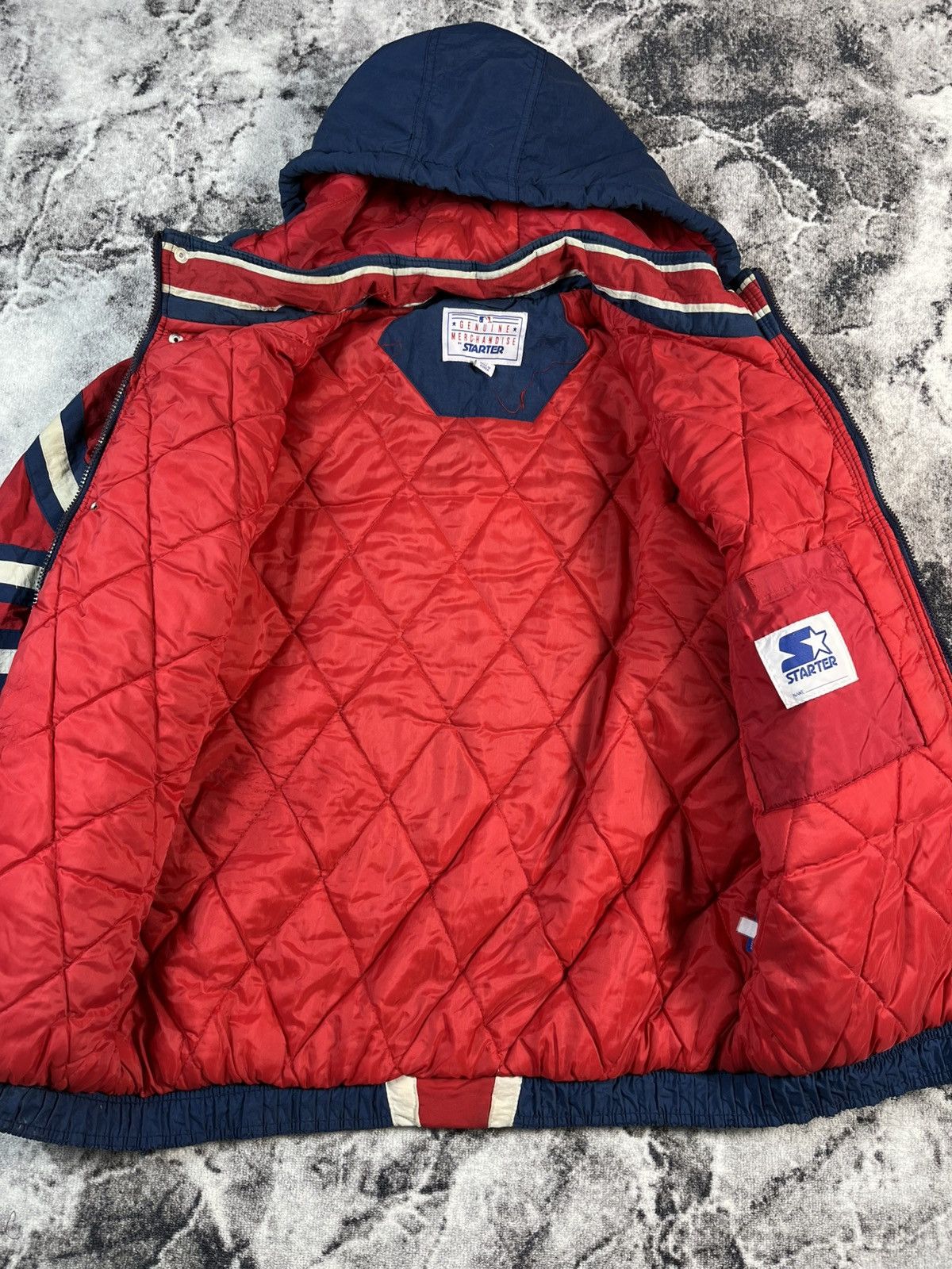 Starter Starter Cleveland Indians Jacket MLB Vintage Hooded L Size US L / EU 52-54 / 3 - 8 Thumbnail